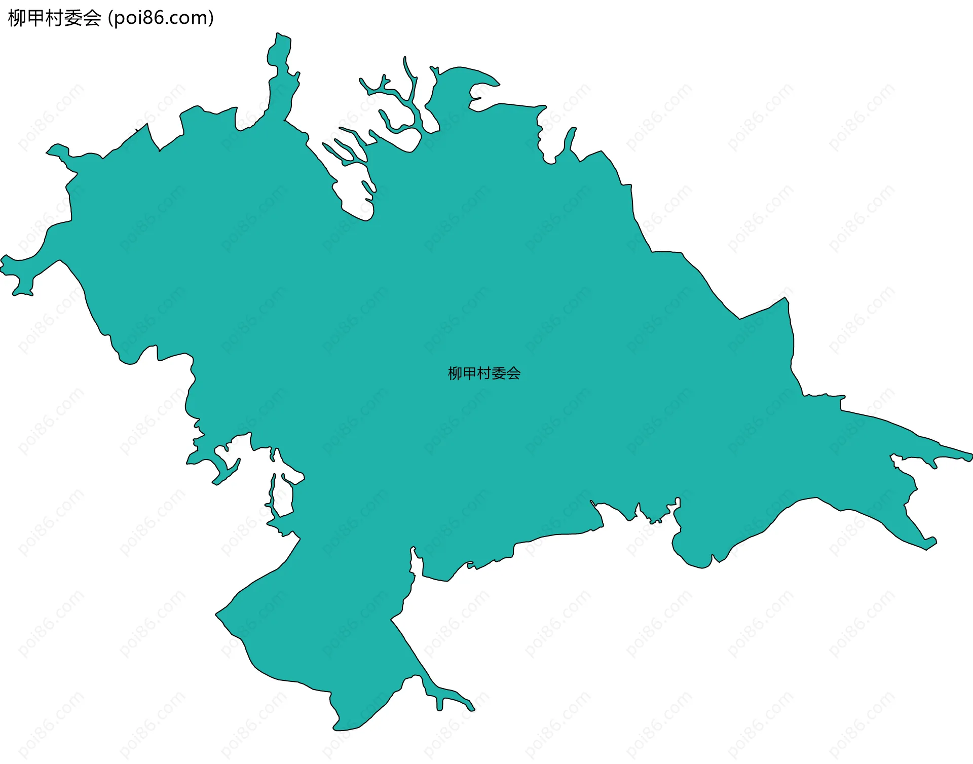 柳甲村委会边界地图