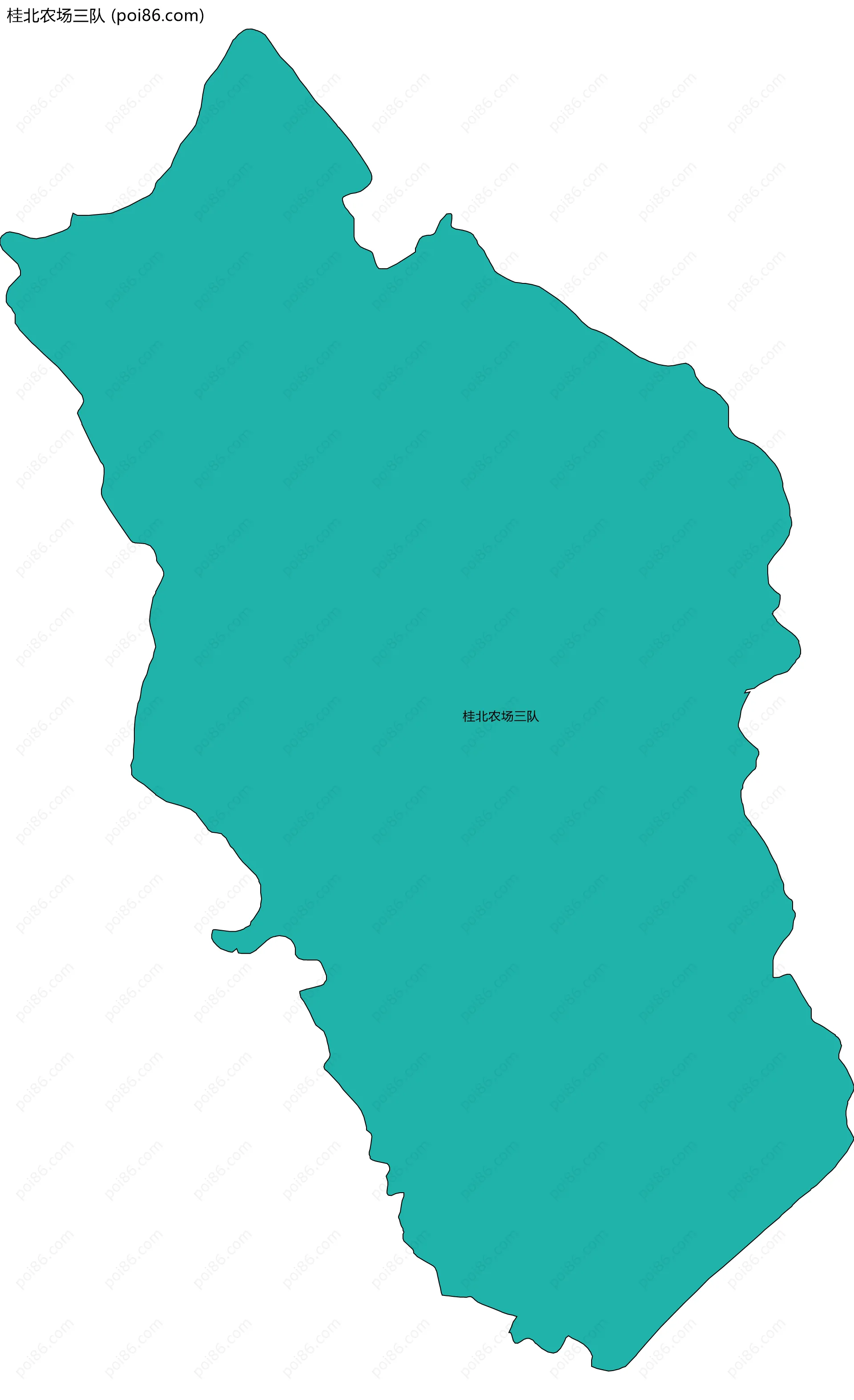 桂北农场三队边界地图