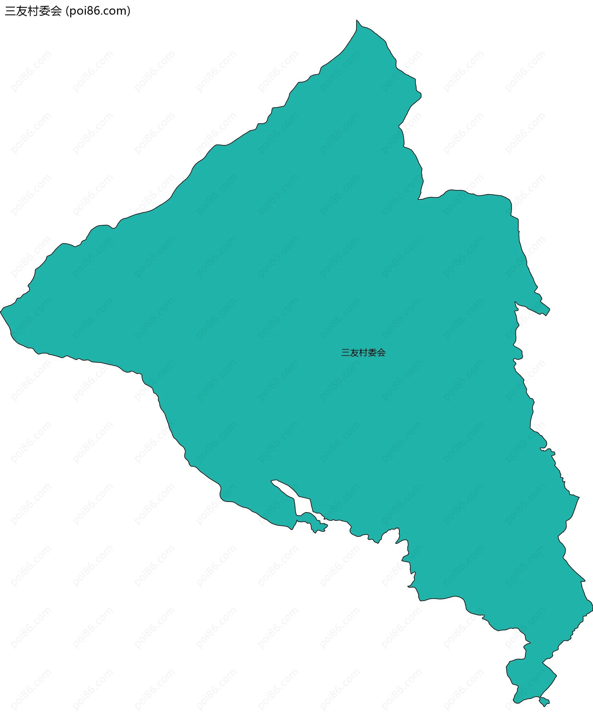 三友村委会边界地图