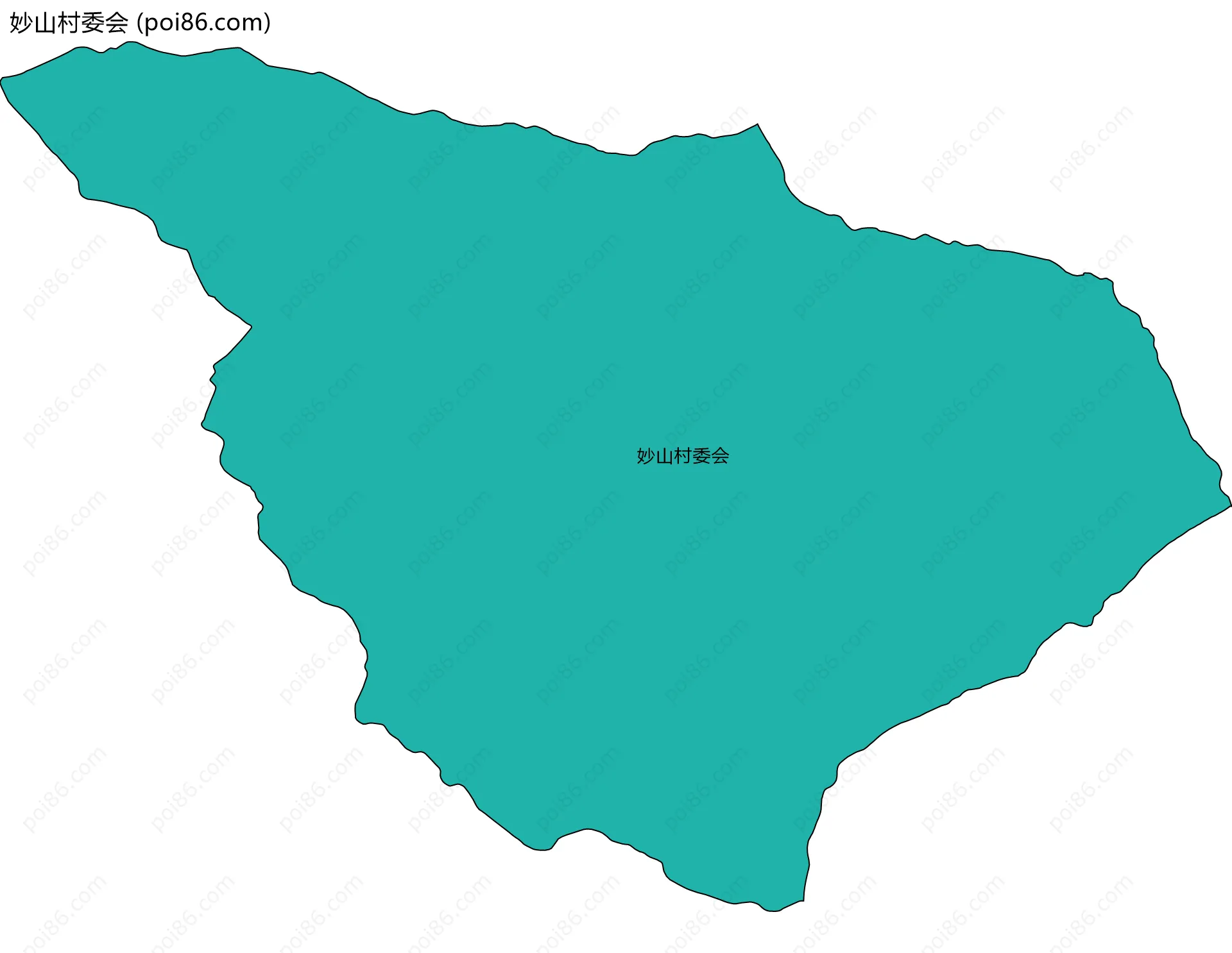 妙山村委会边界地图