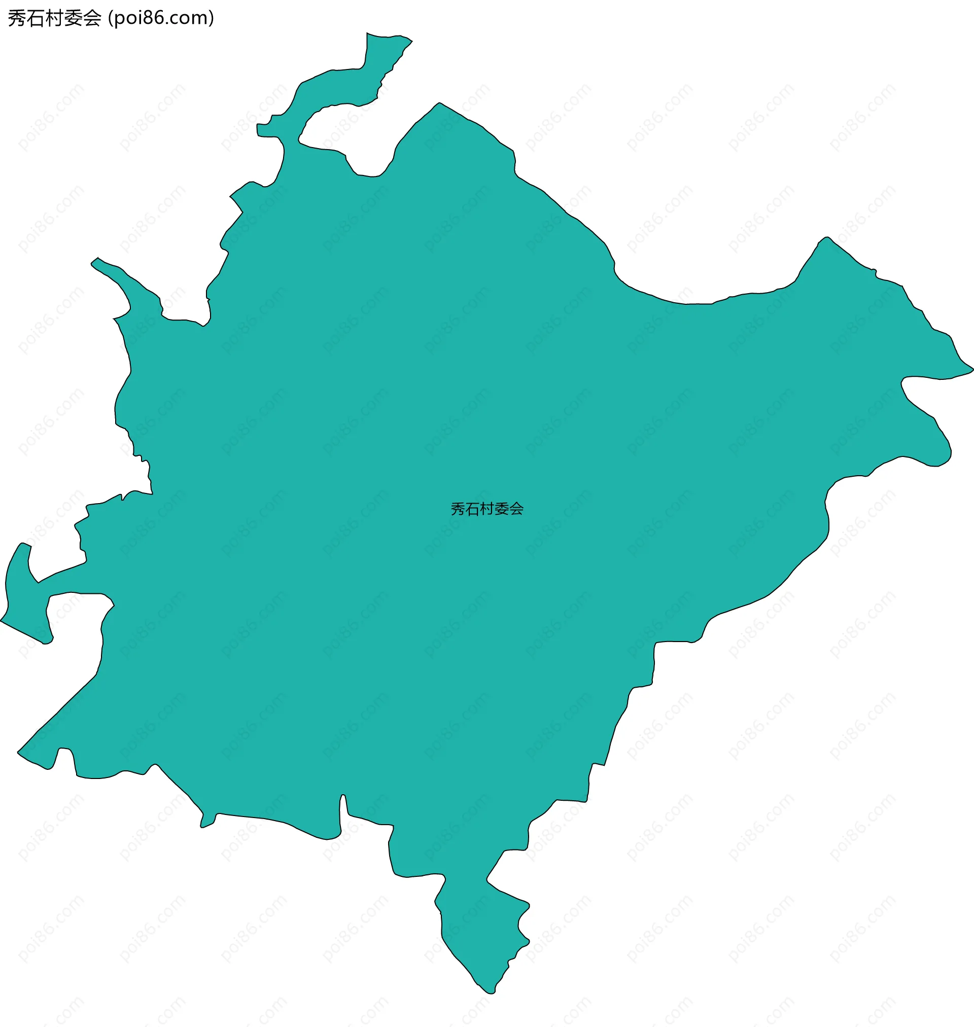 秀石村委会边界地图