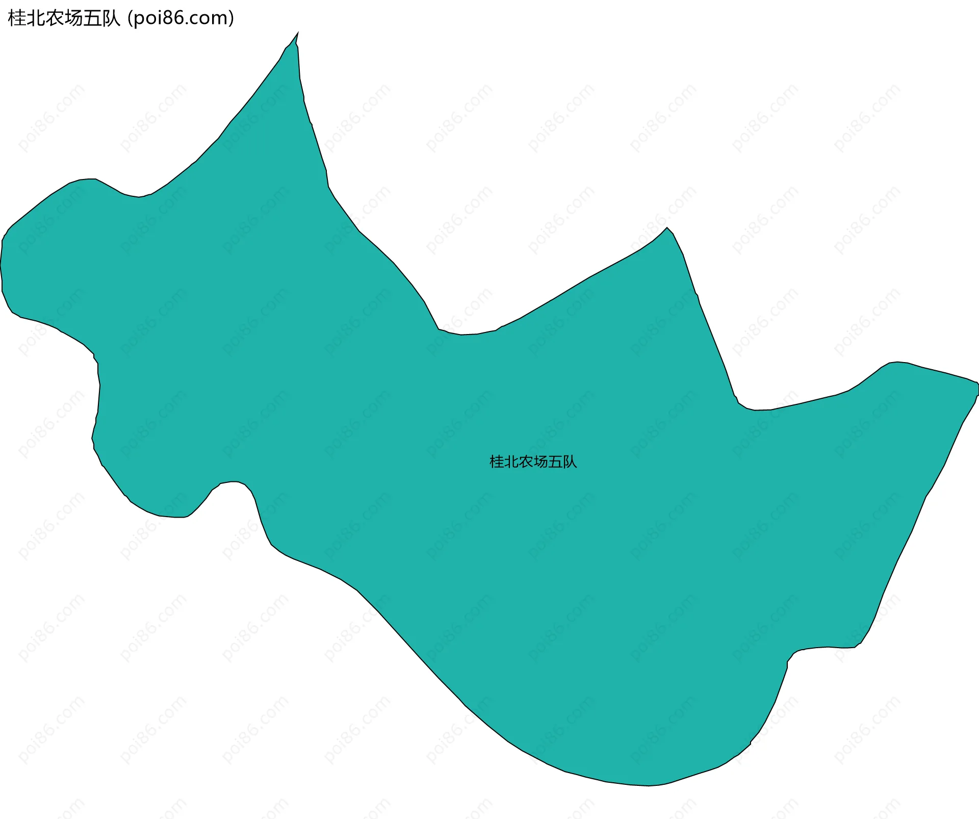 桂北农场五队边界地图
