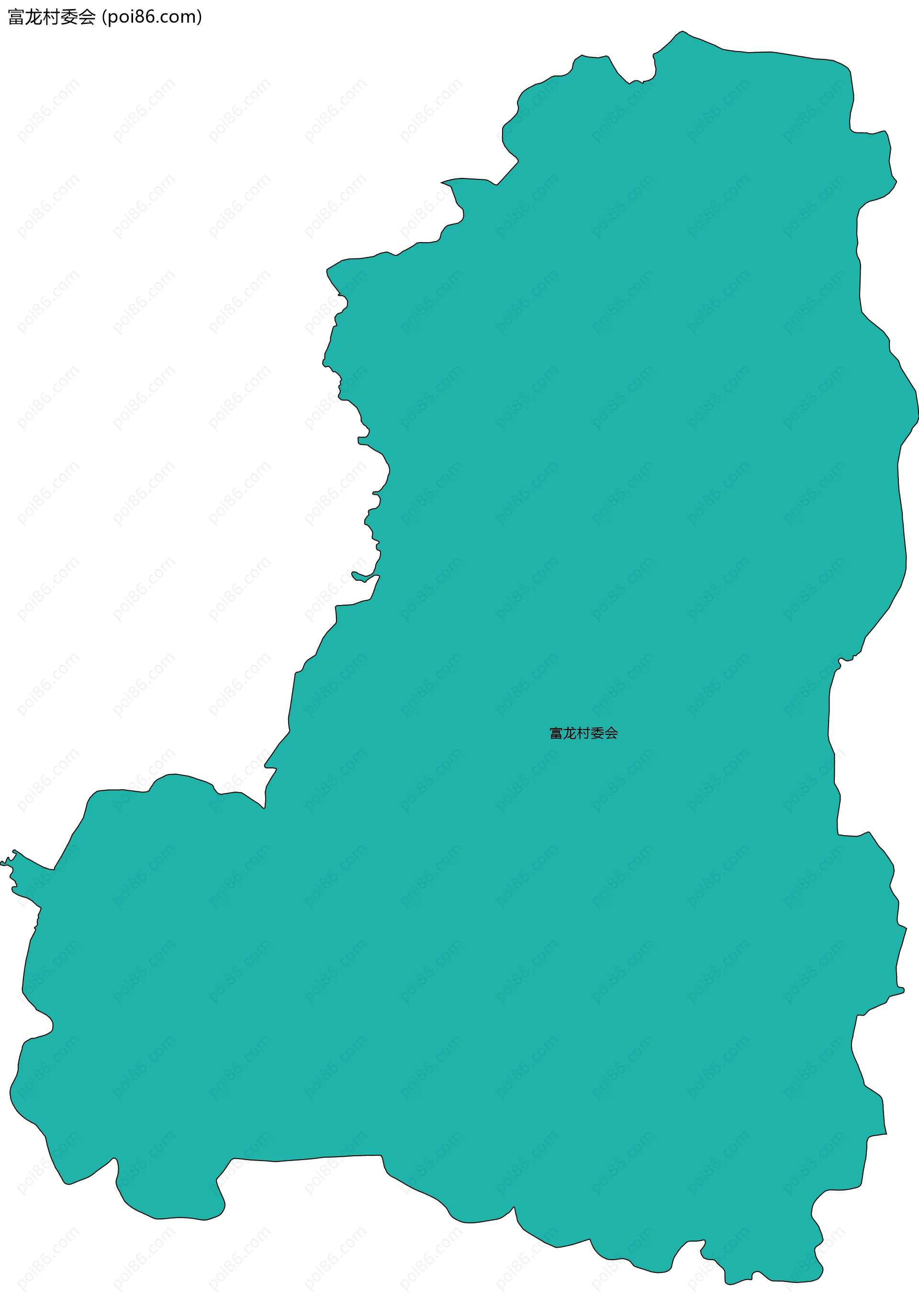 富龙村委会边界地图