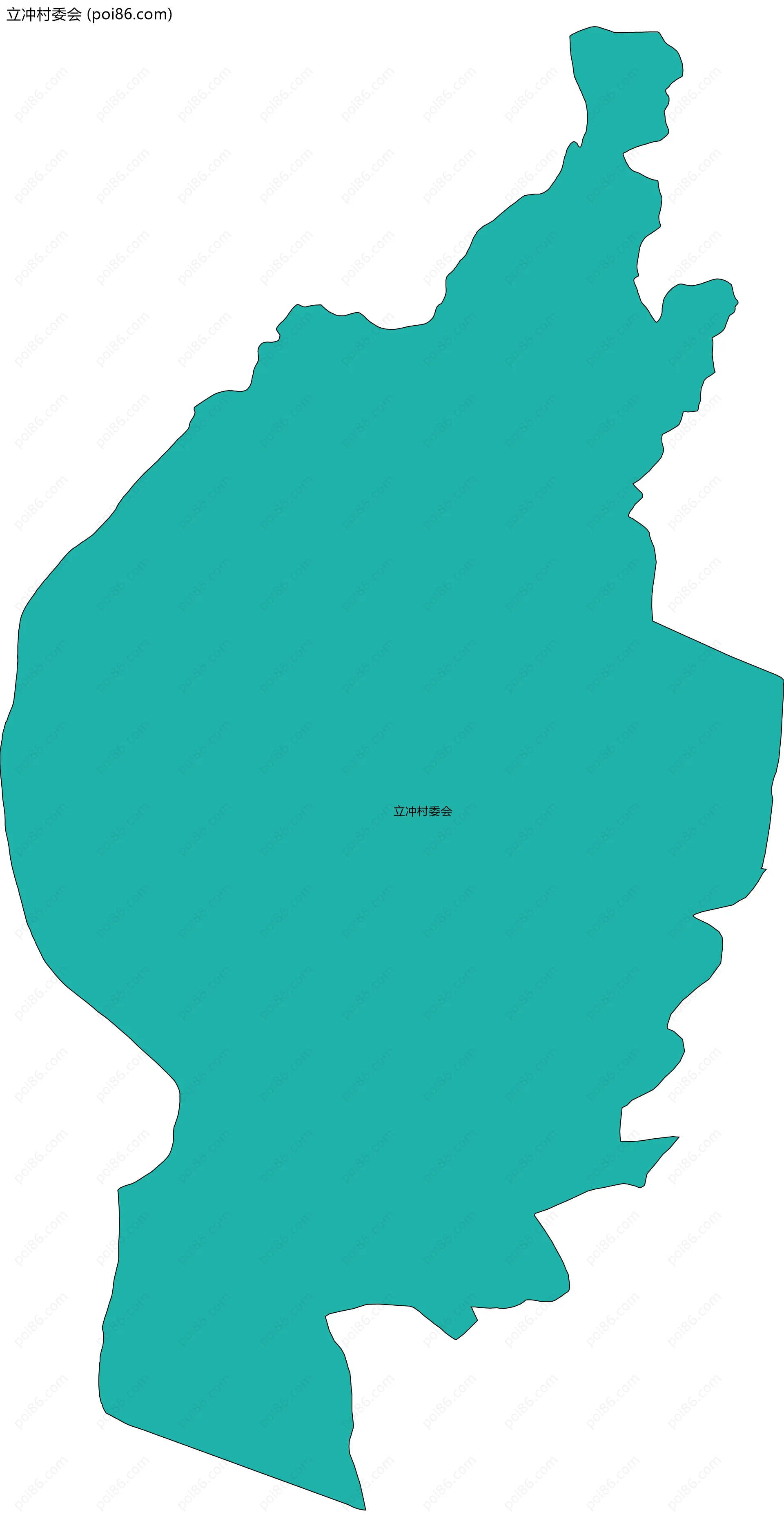 立冲村委会边界地图