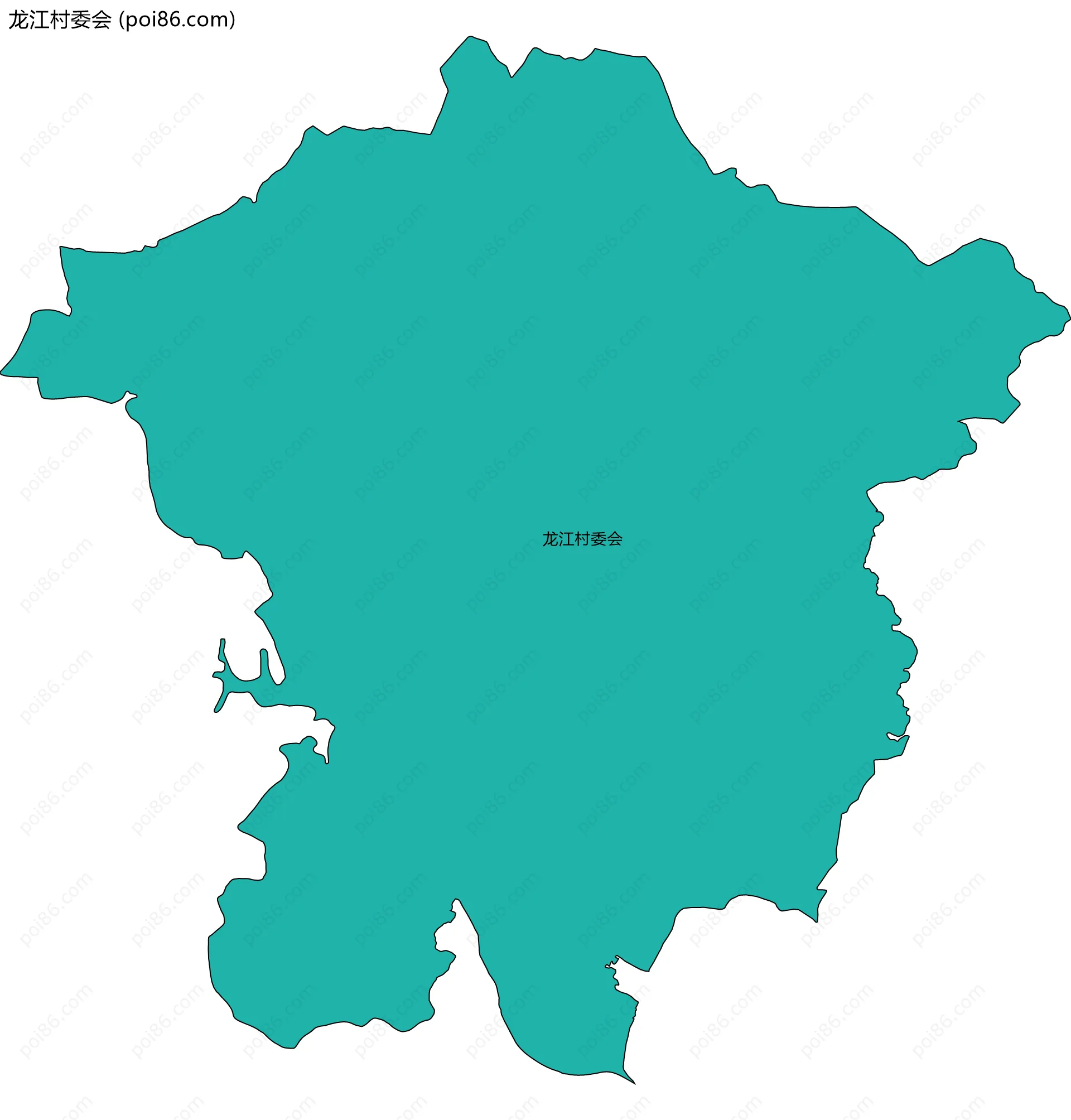 龙江村委会边界地图