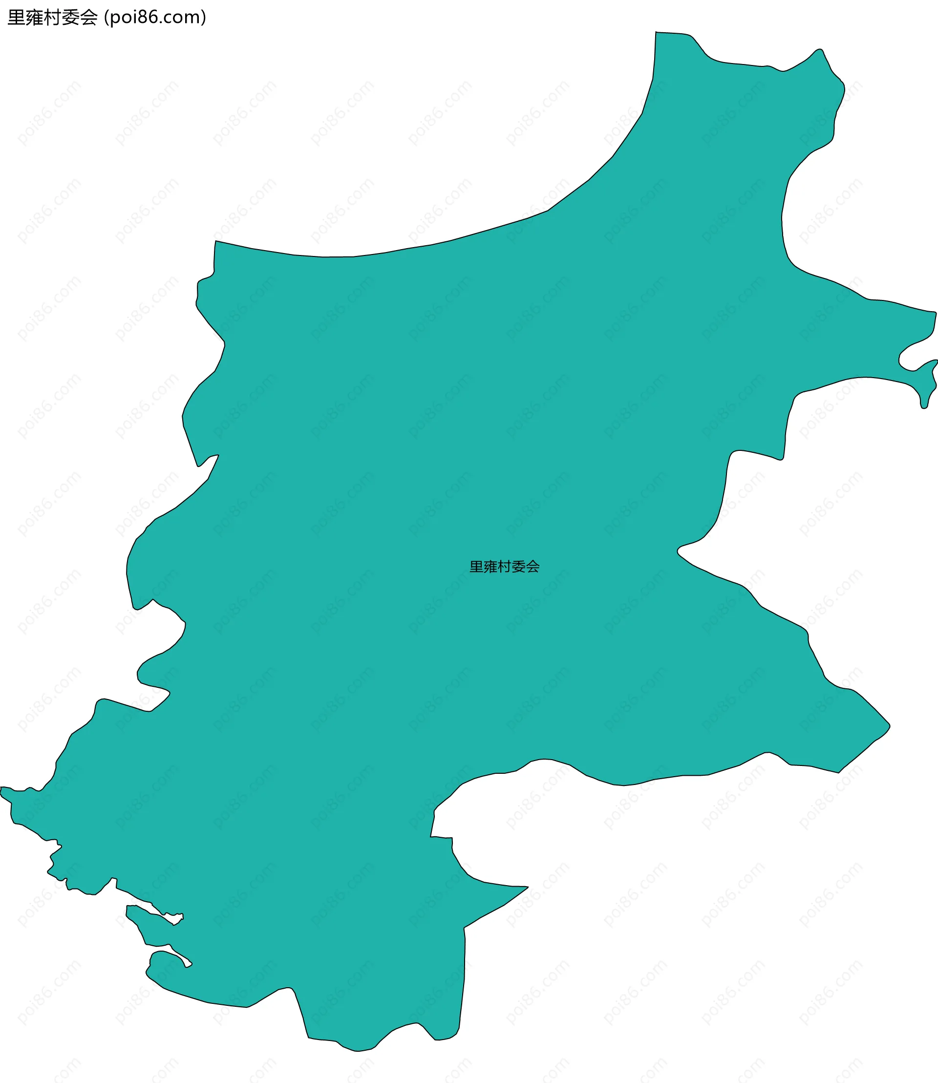 里雍村委会边界地图