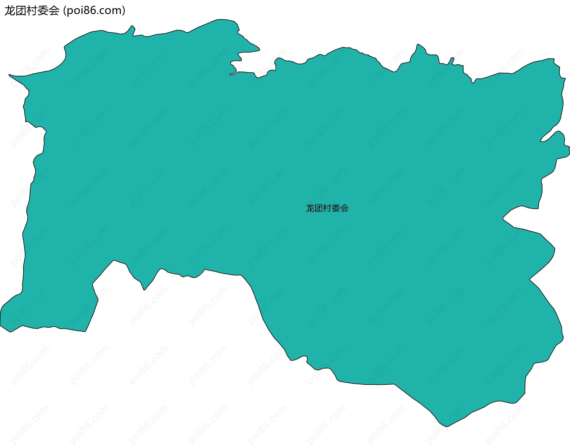 龙团村委会边界地图