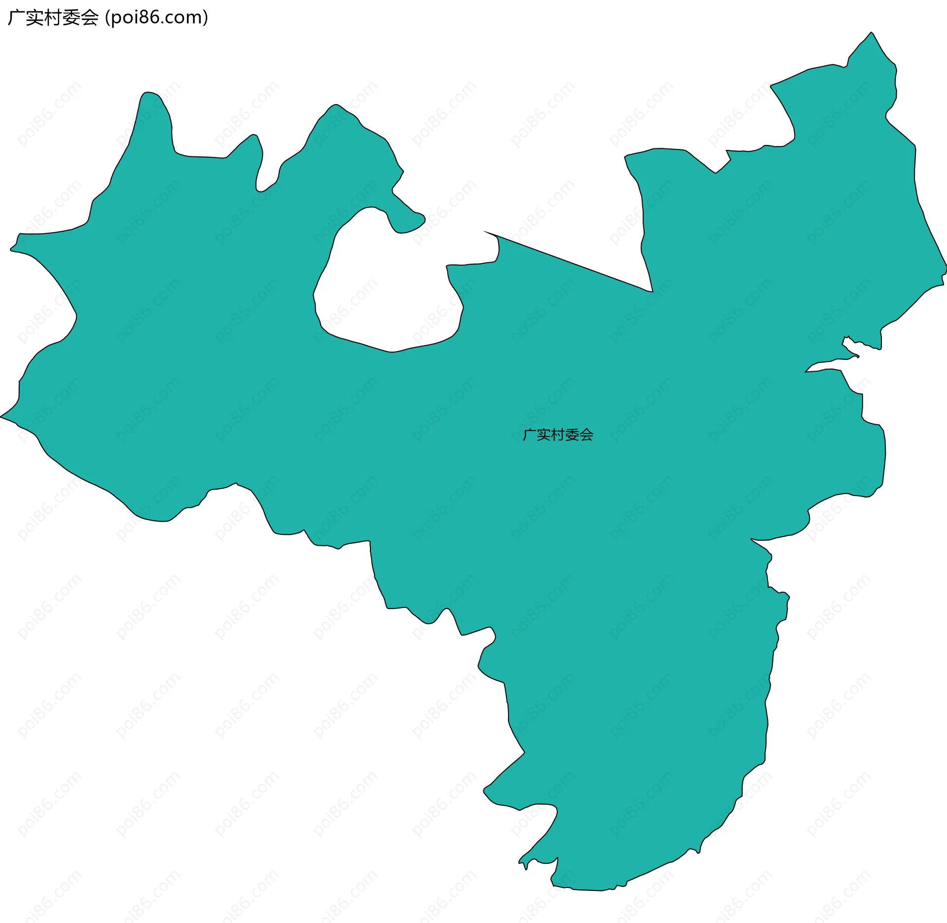 广实村委会边界地图