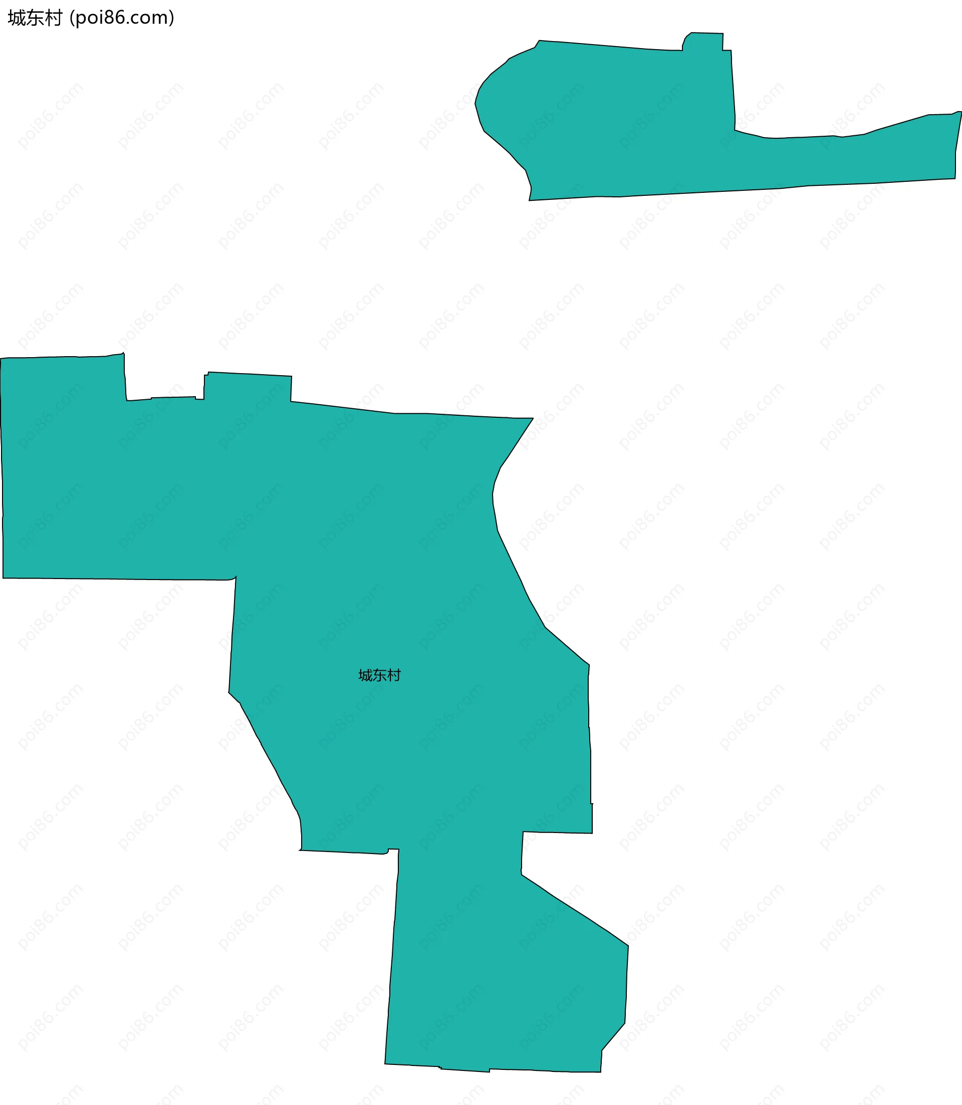 城东村边界地图