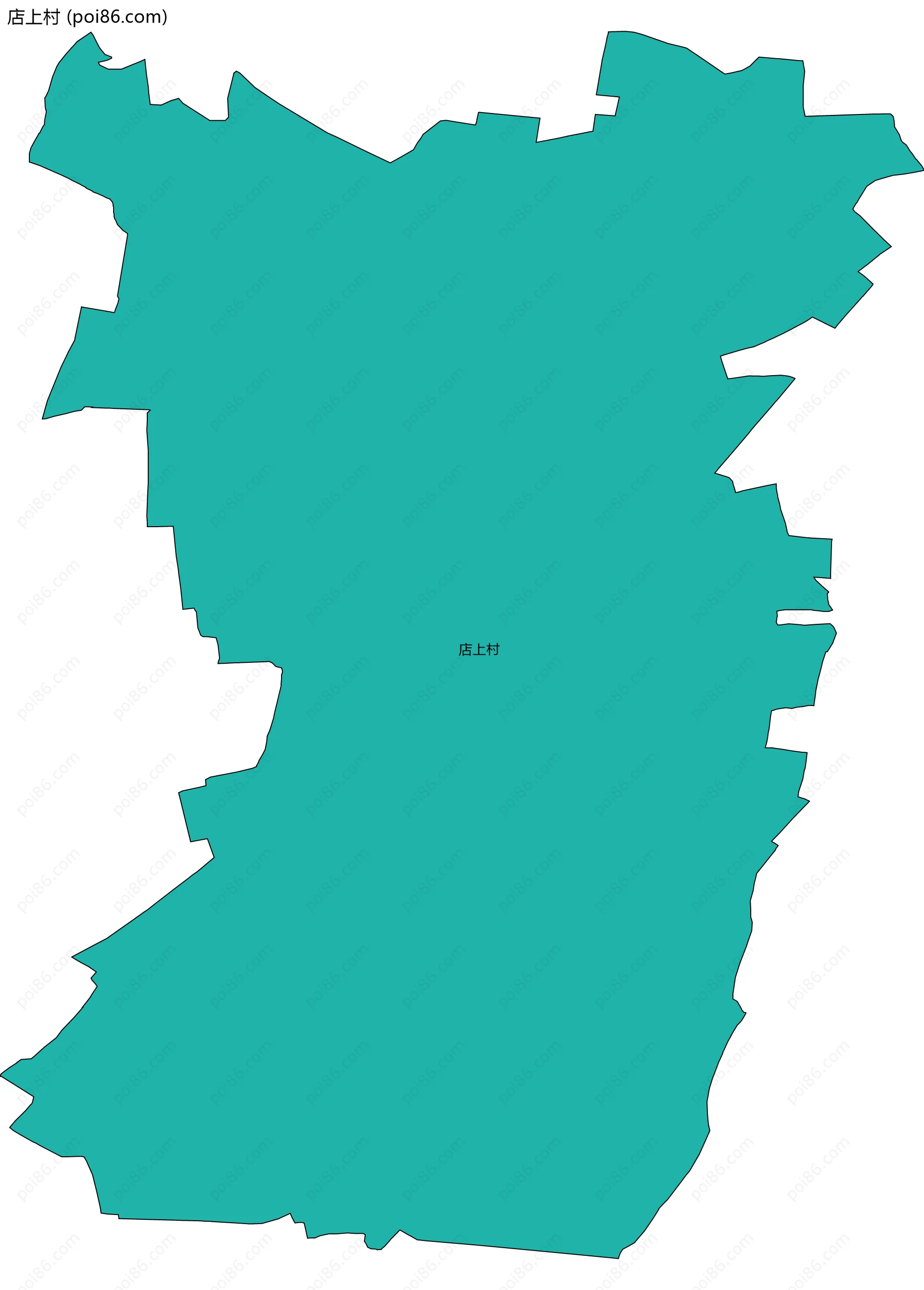 店上村边界地图