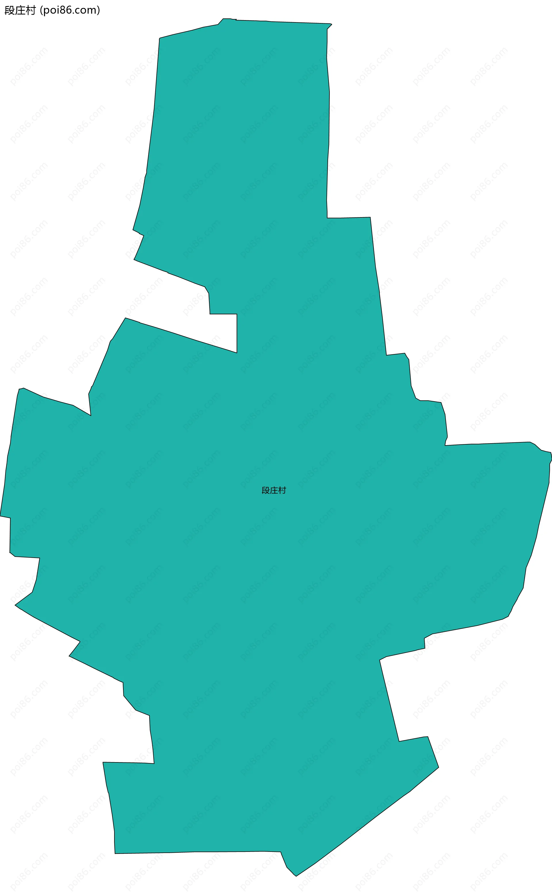 段庄村边界地图