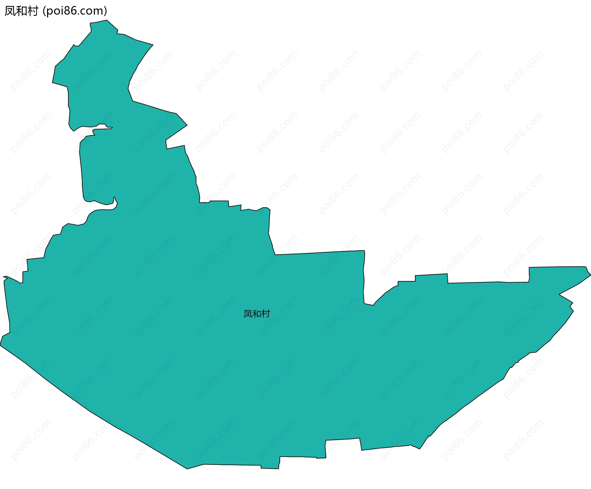 凤和村边界地图