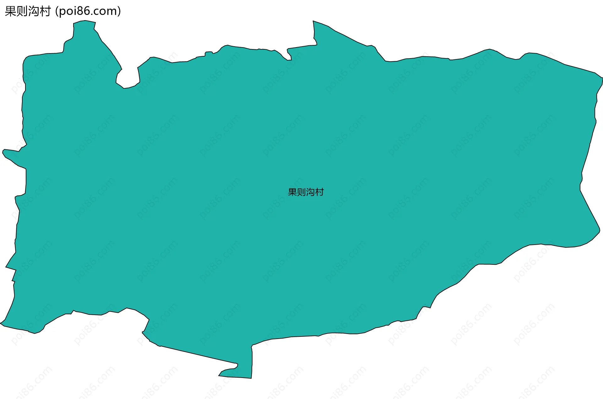 果则沟村边界地图