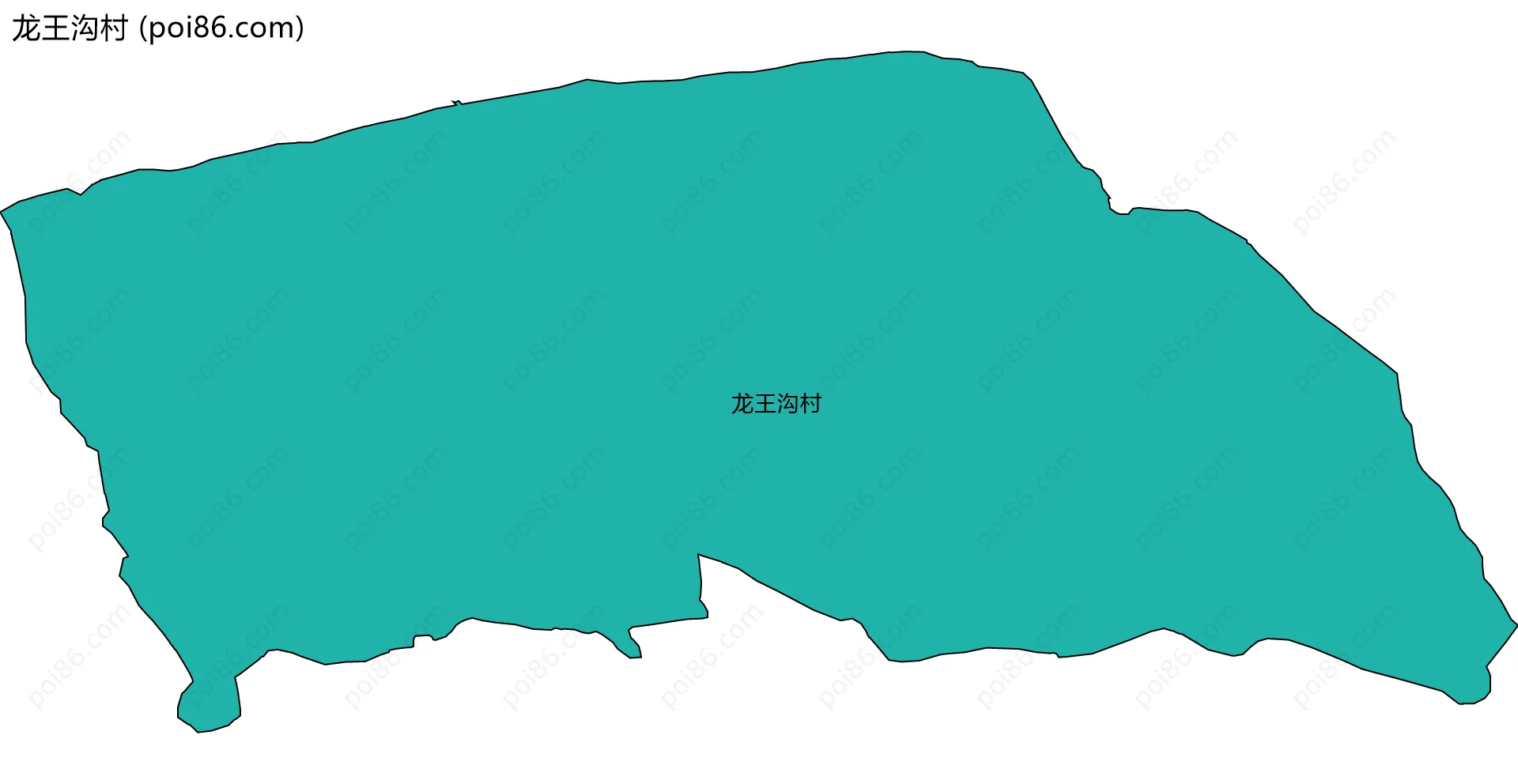 龙王沟村边界地图