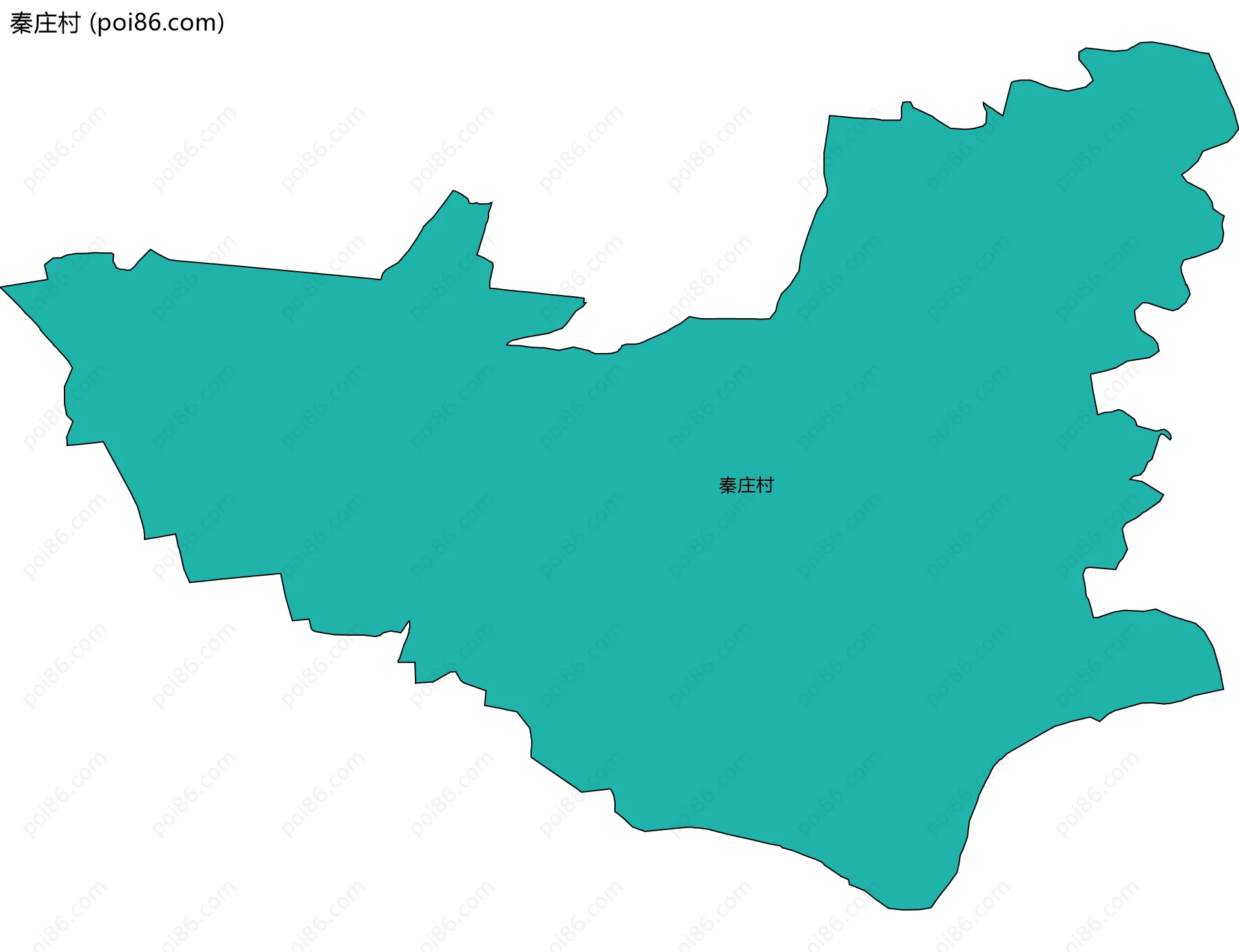 秦庄村边界地图