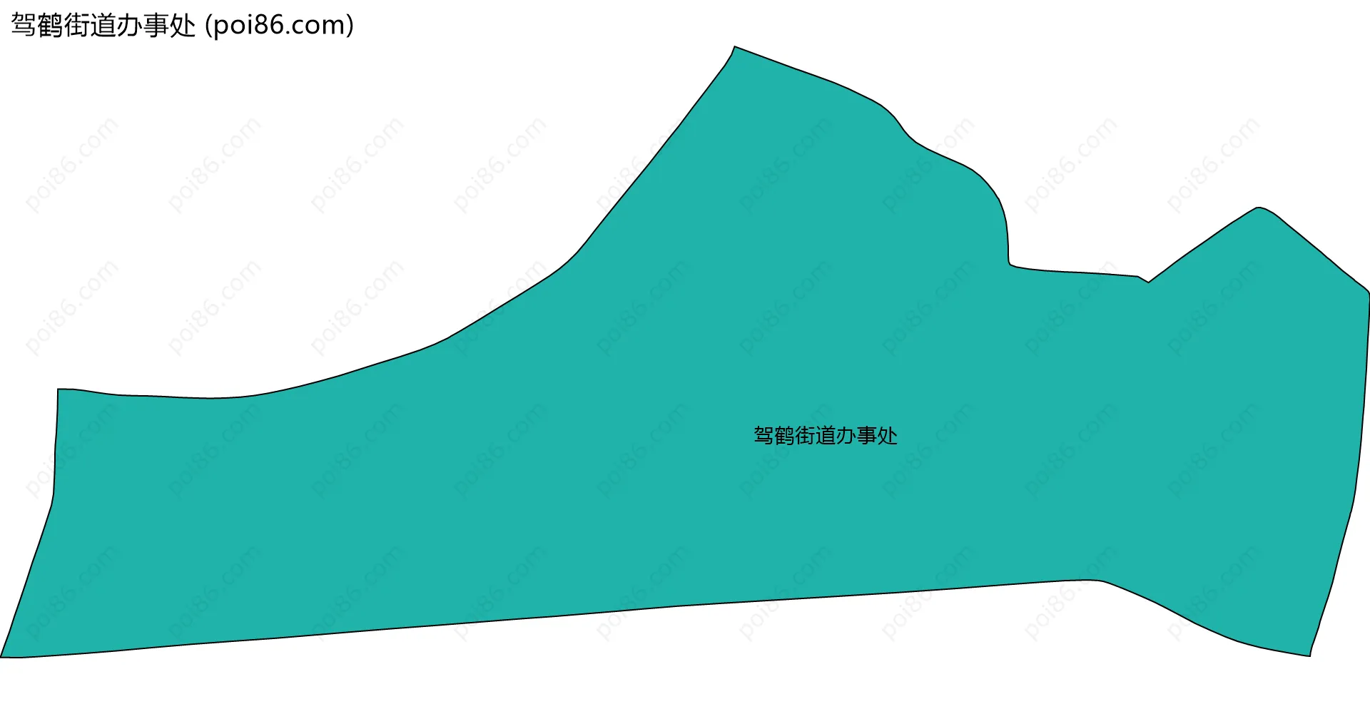 驾鹤街道办事处边界地图