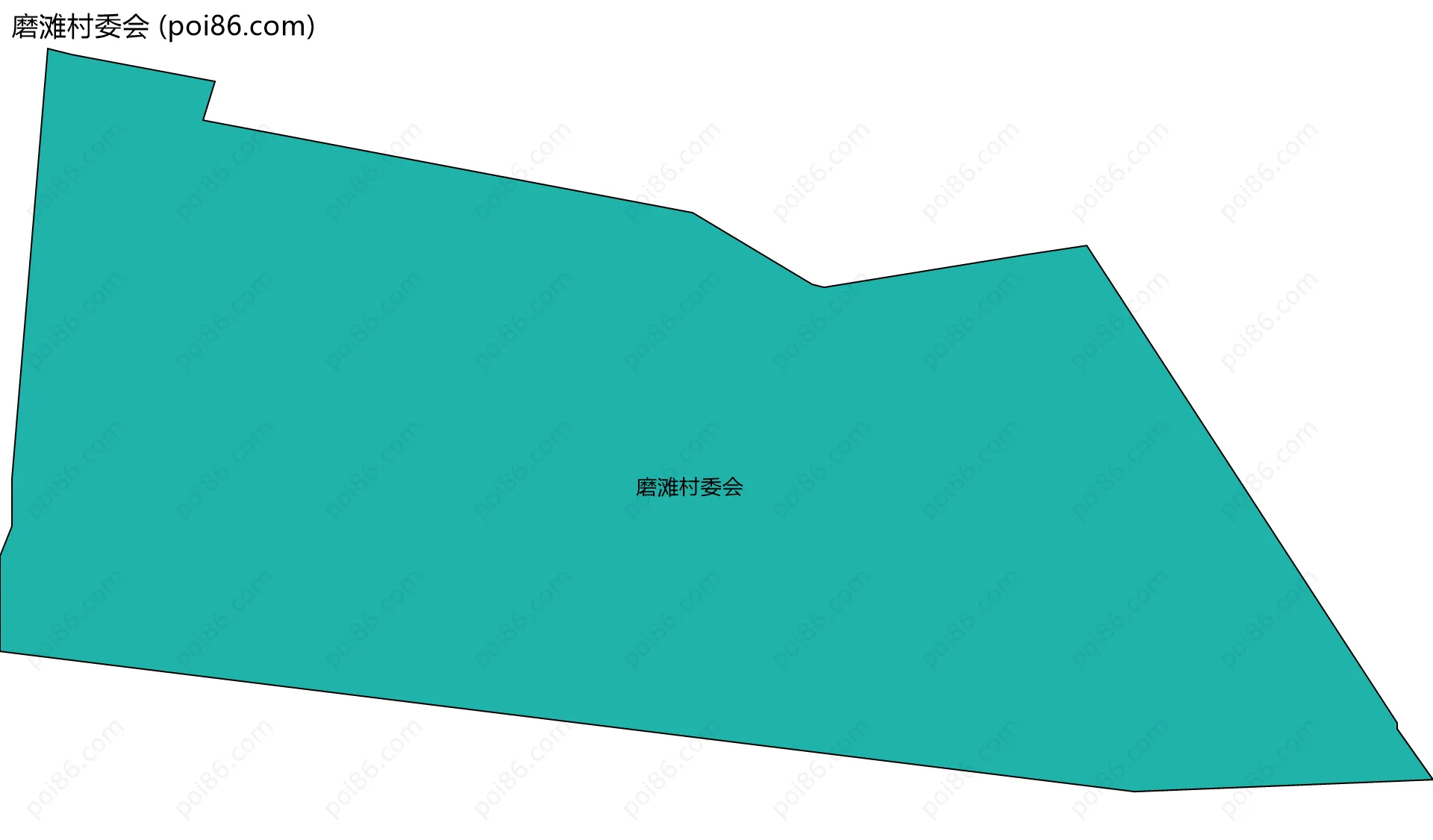 磨滩村委会边界地图