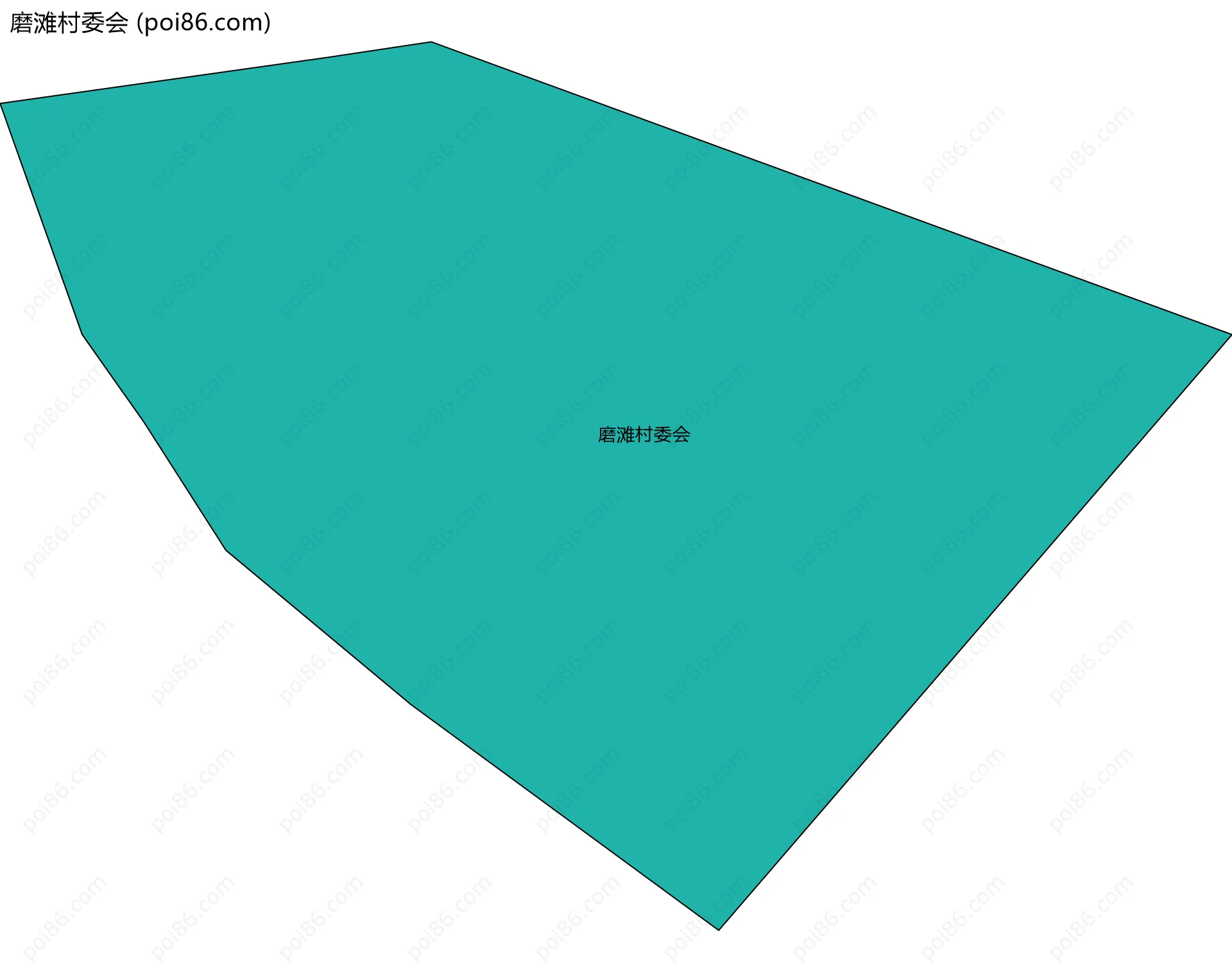 磨滩村委会边界地图
