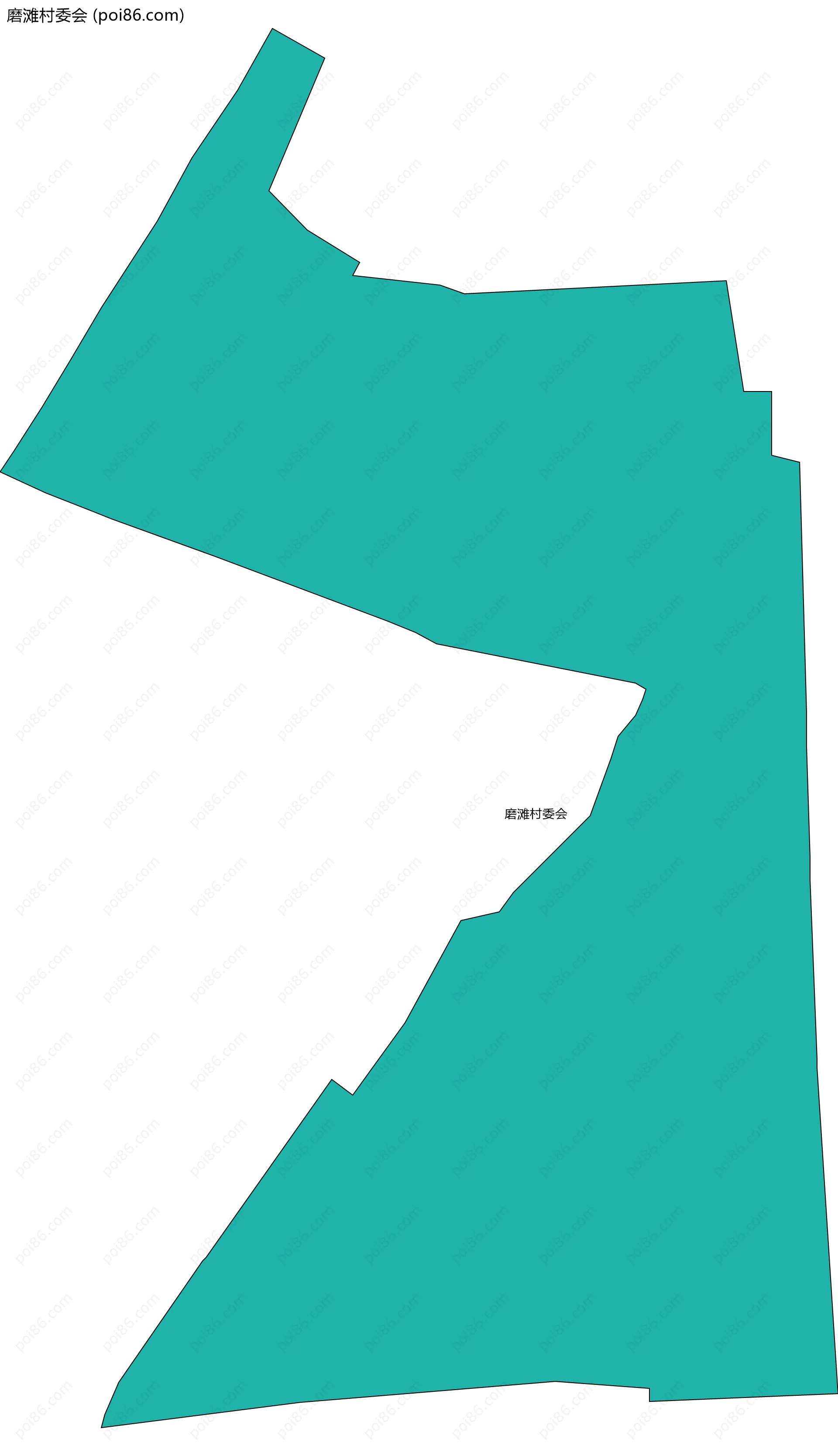 磨滩村委会边界地图