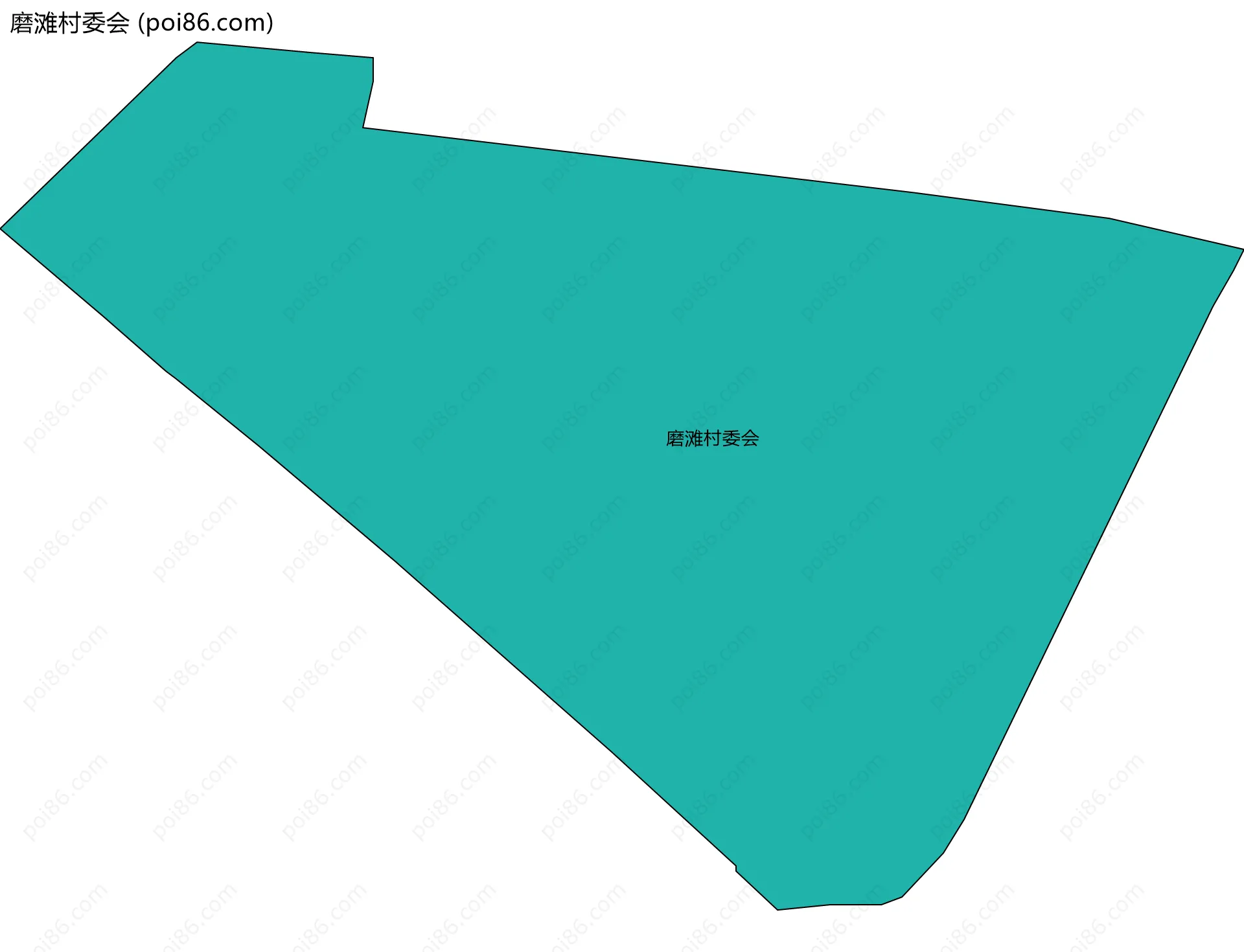 磨滩村委会边界地图