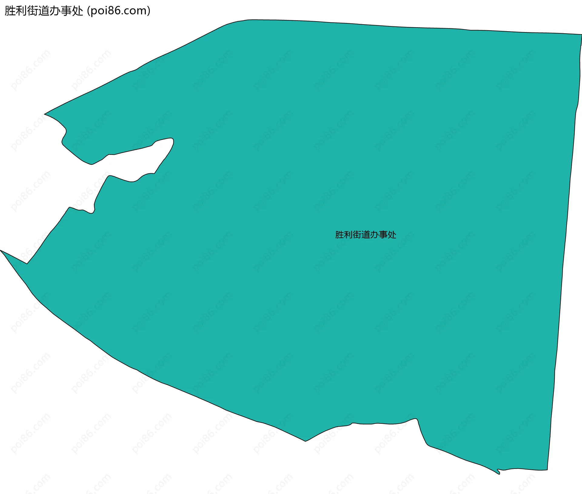 胜利街道办事处边界地图