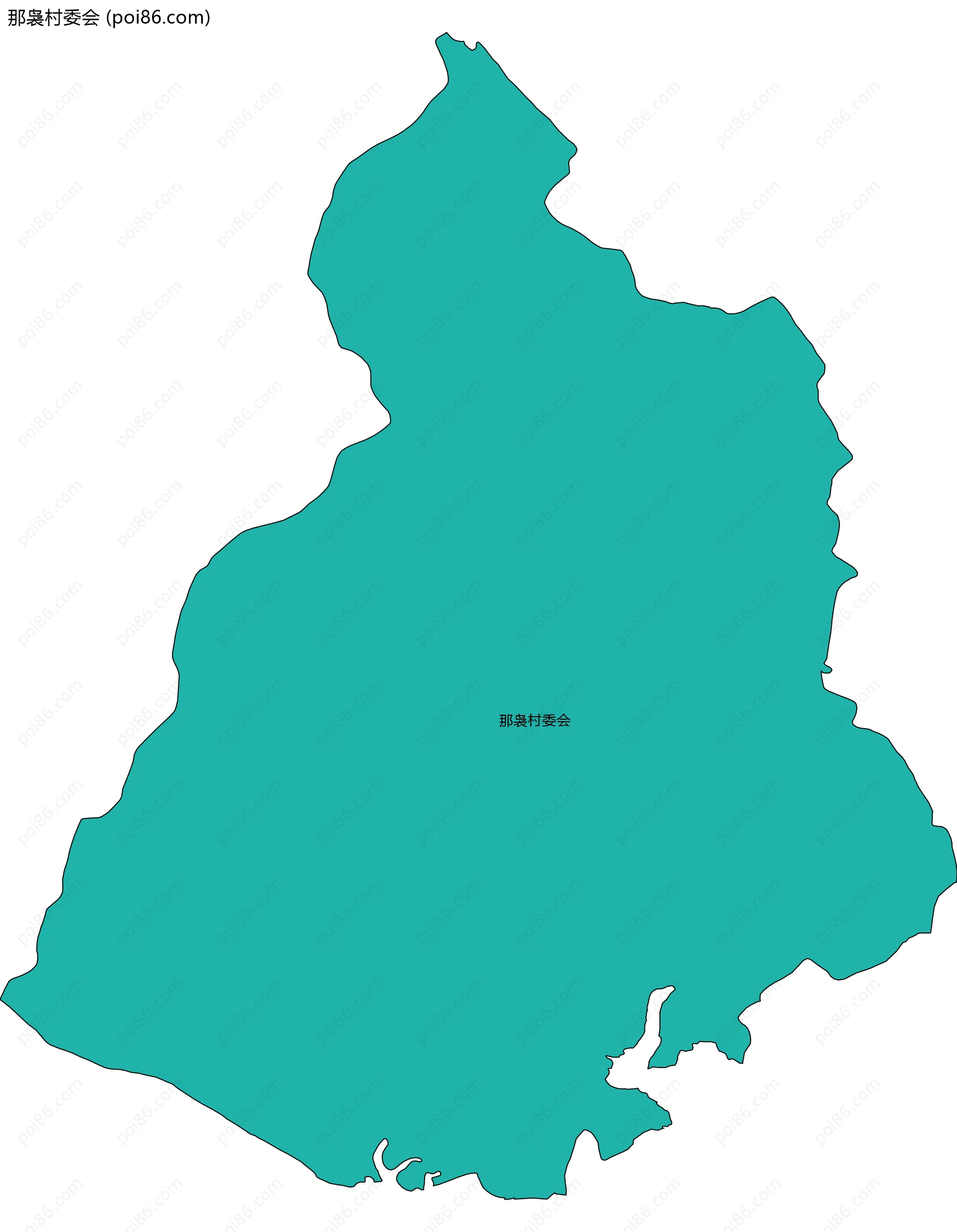 那袅村委会边界地图