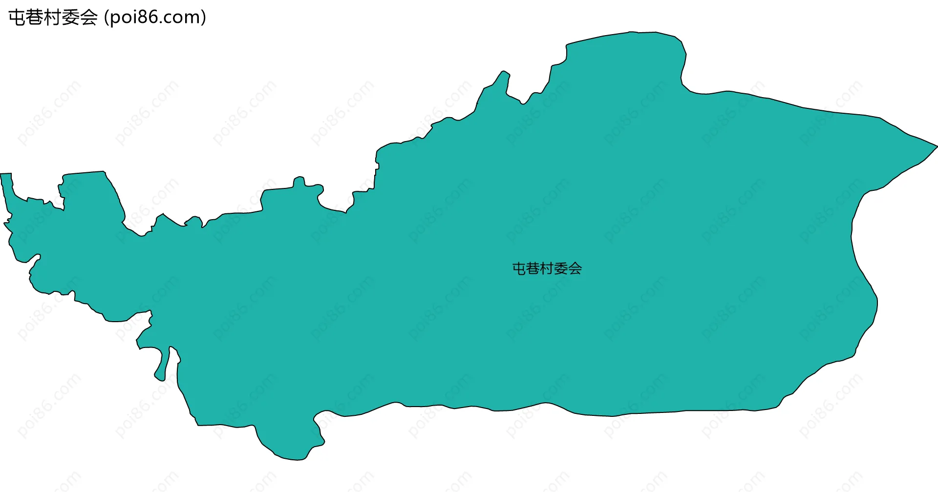 屯巷村委会边界地图