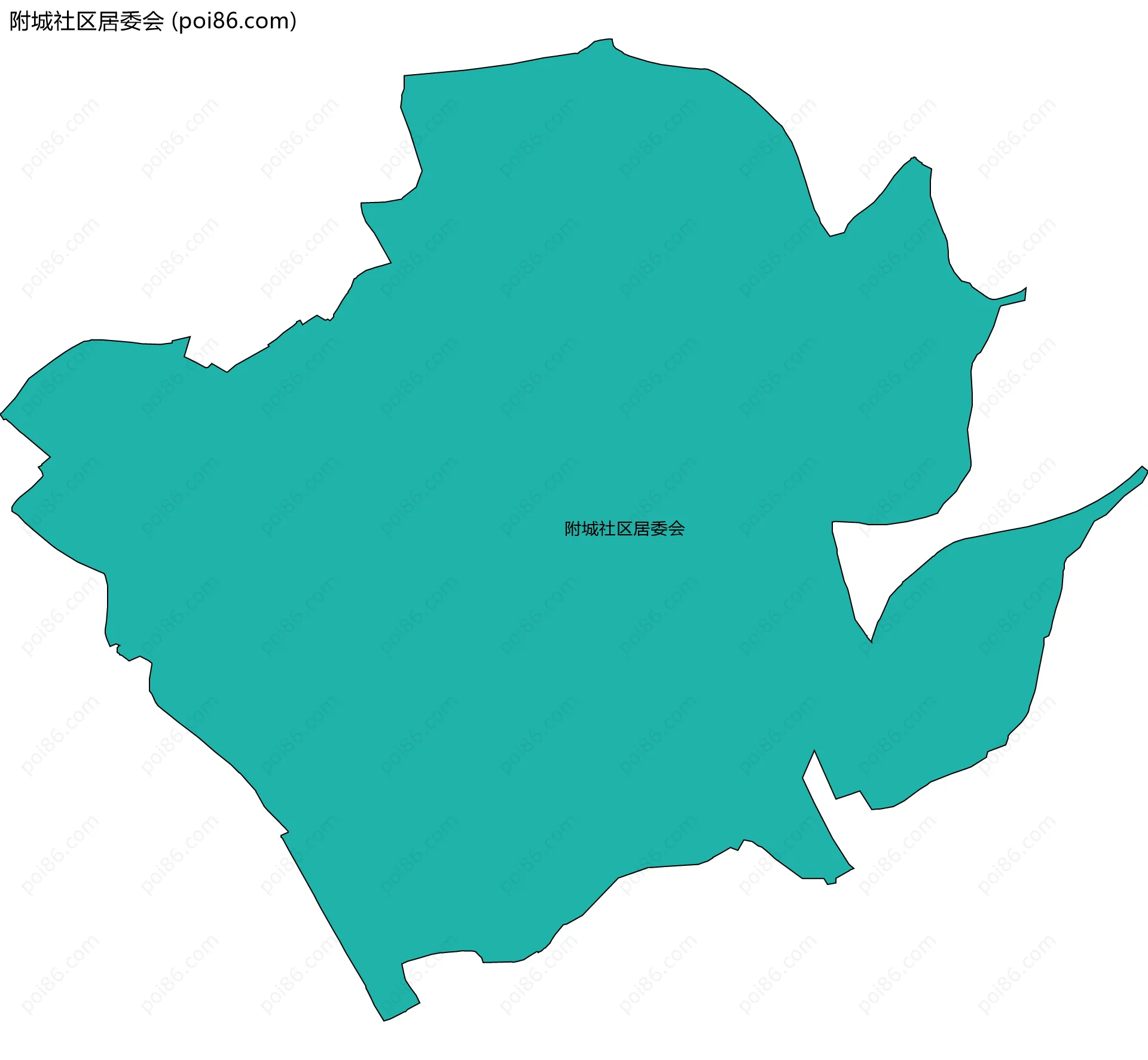 附城社区居委会边界地图