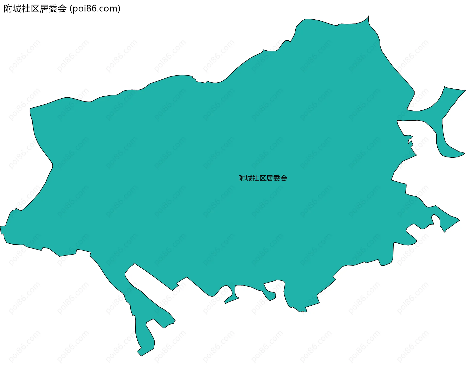 附城社区居委会边界地图