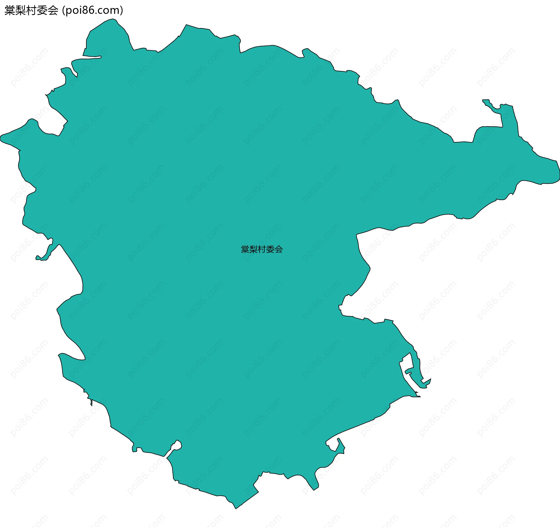 棠梨村委会边界地图