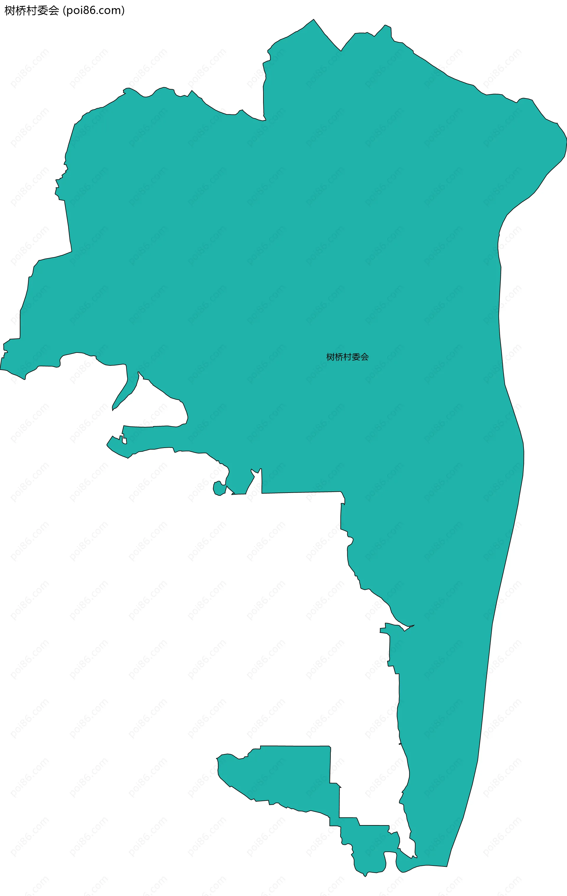 树桥村委会边界地图