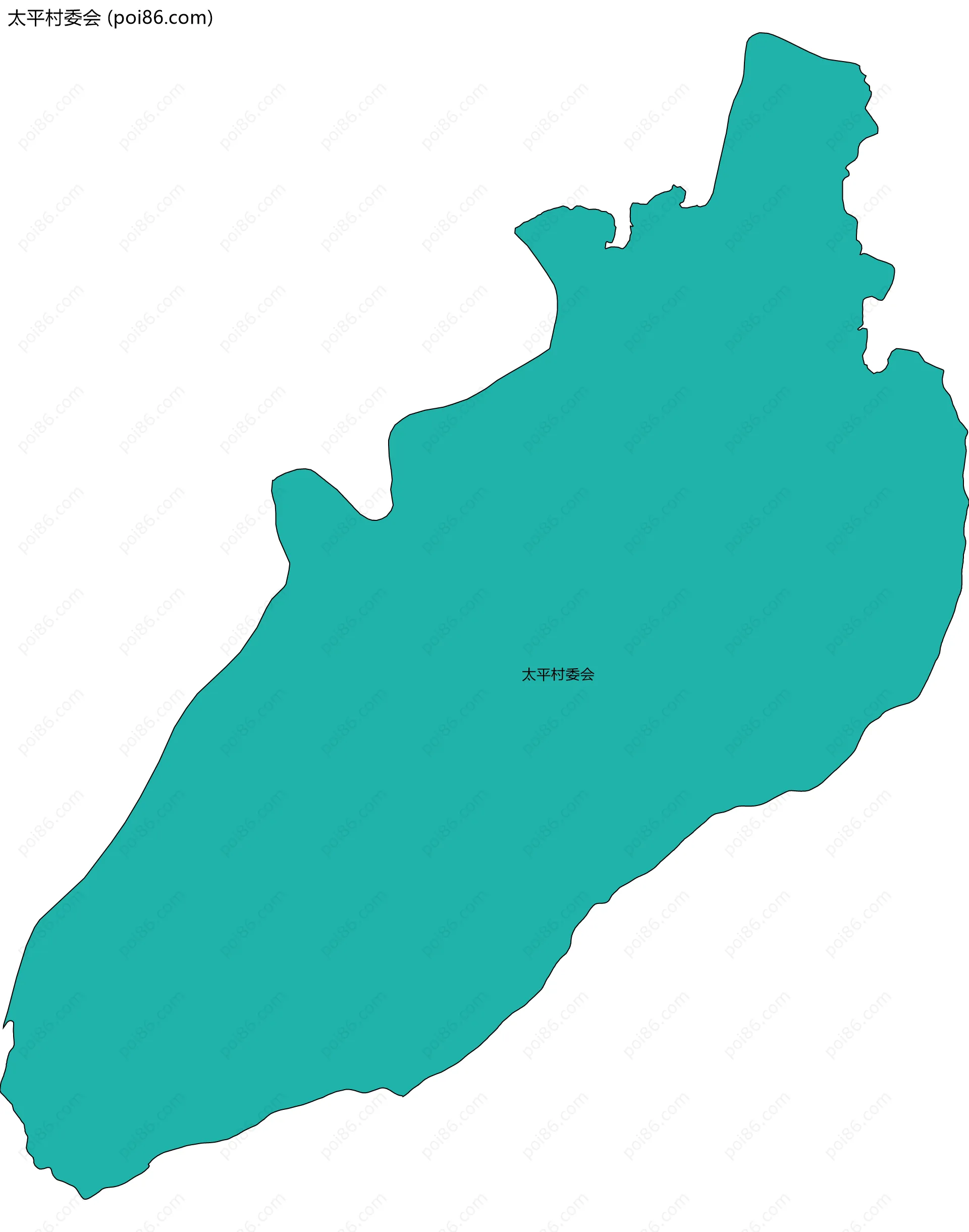 太平村委会边界地图