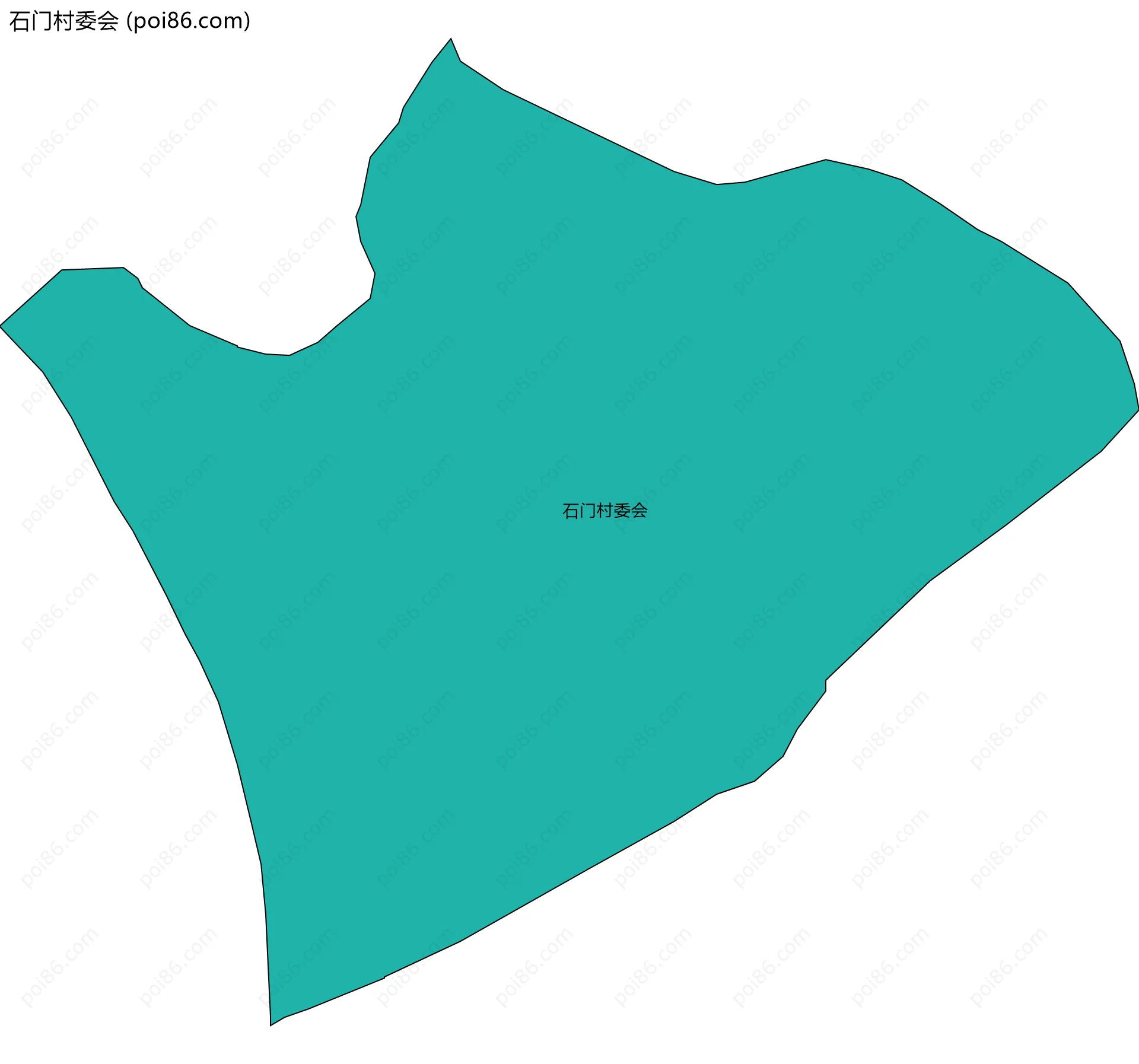 石门村委会边界地图