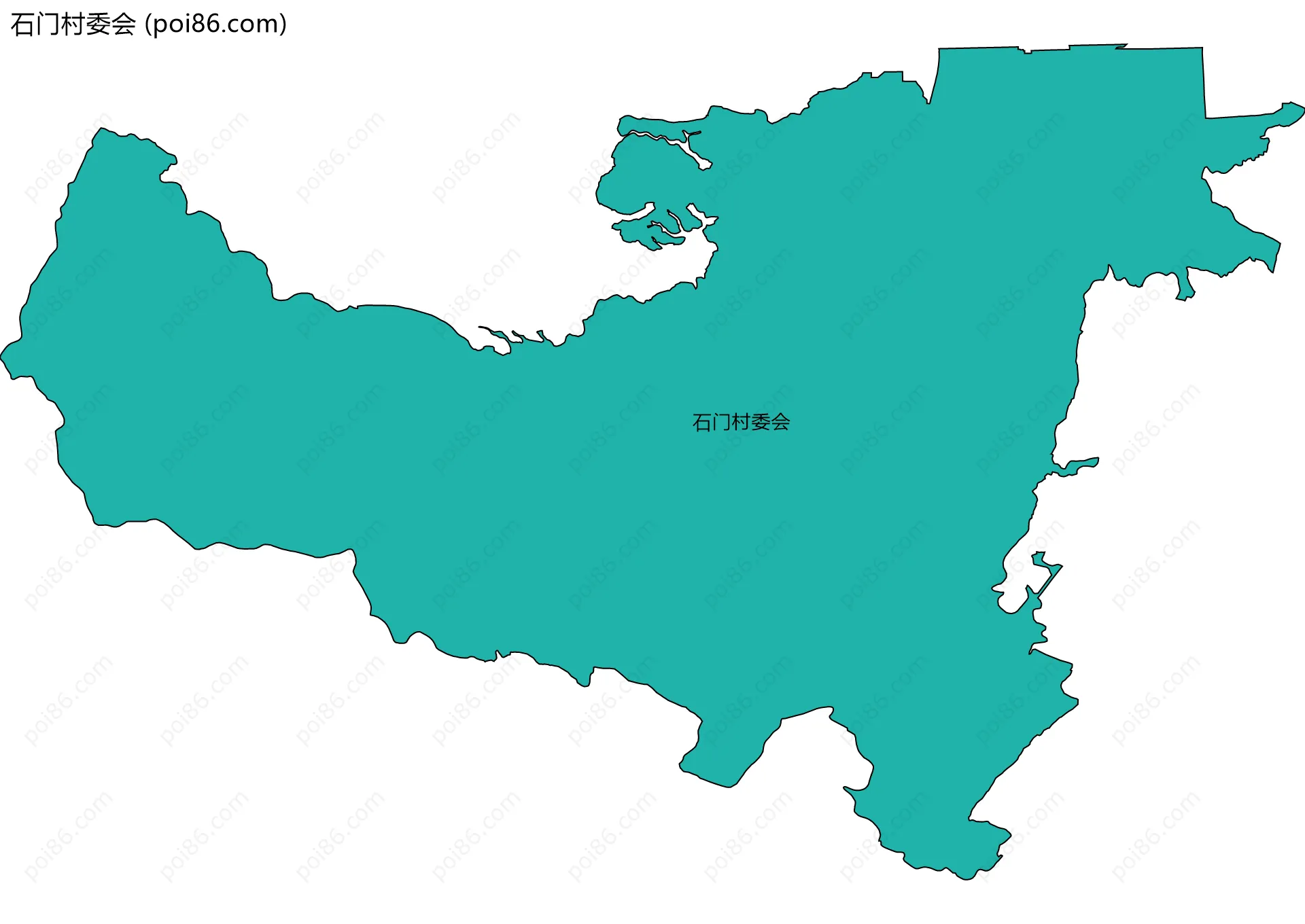 石门村委会边界地图