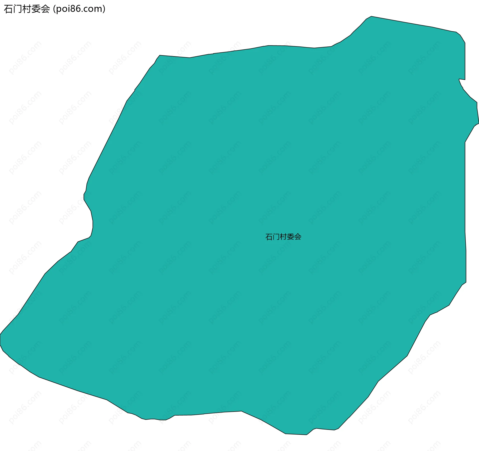石门村委会边界地图