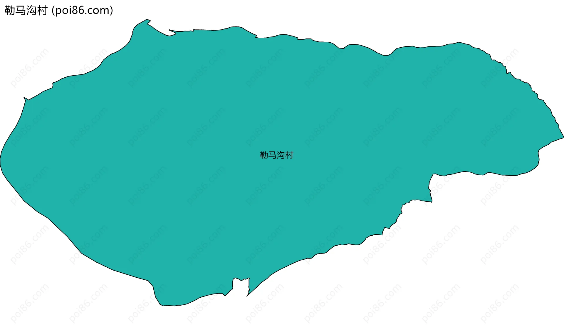 勒马沟村边界地图