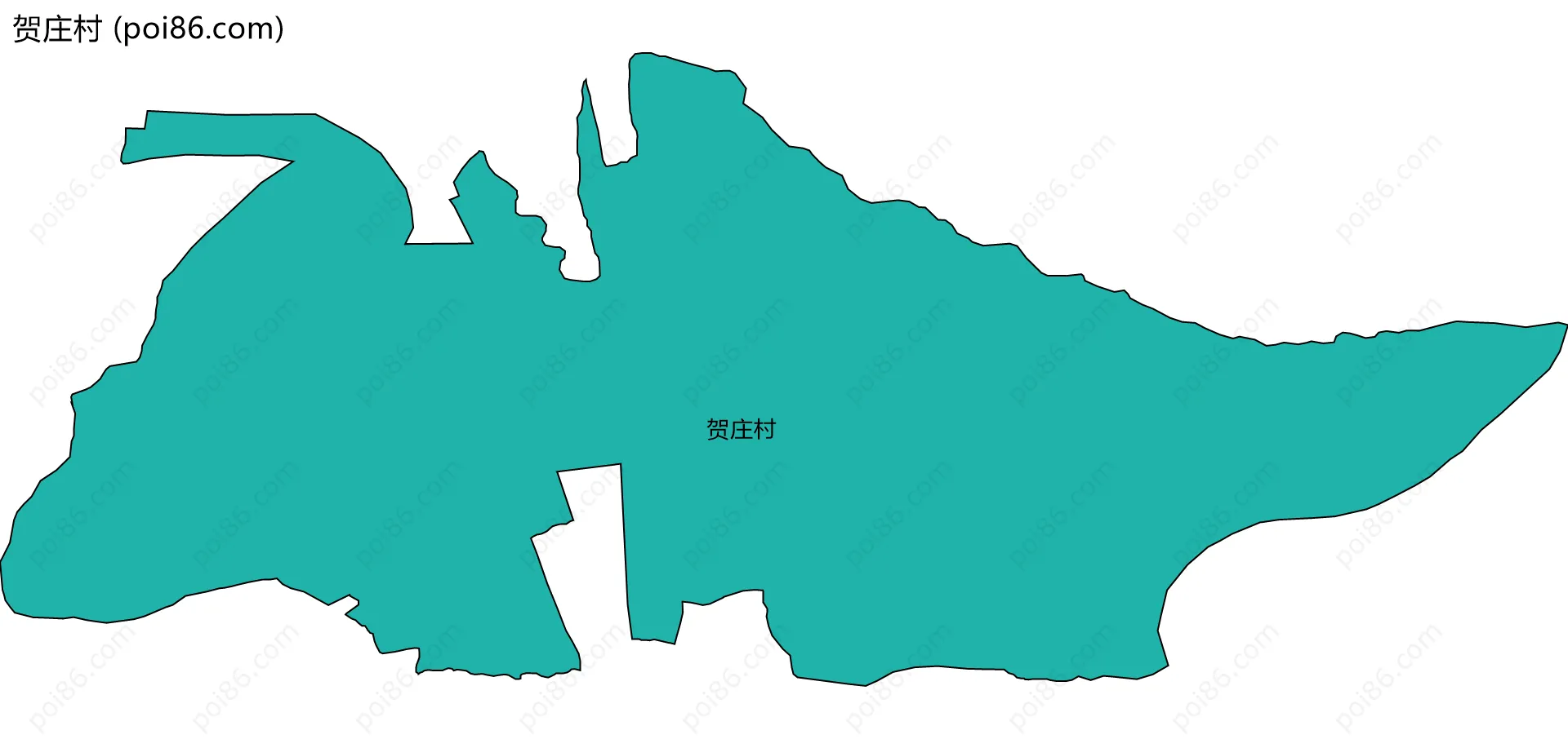 贺庄村边界地图