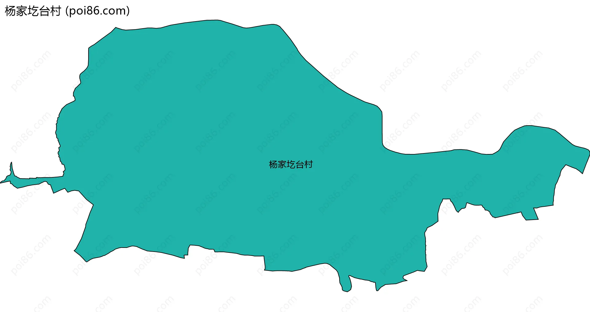 杨家圪台村边界地图