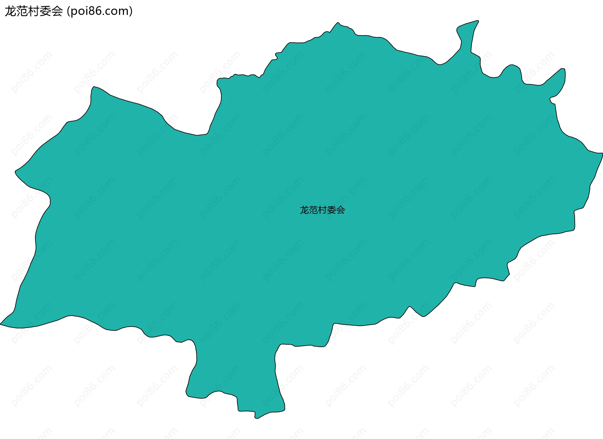 龙范村委会边界地图