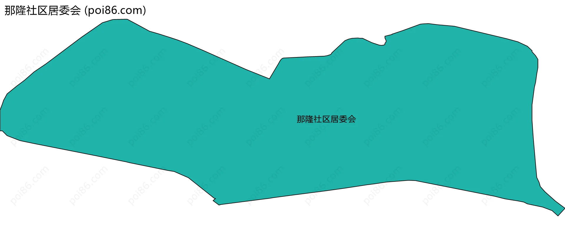 那隆社区居委会边界地图