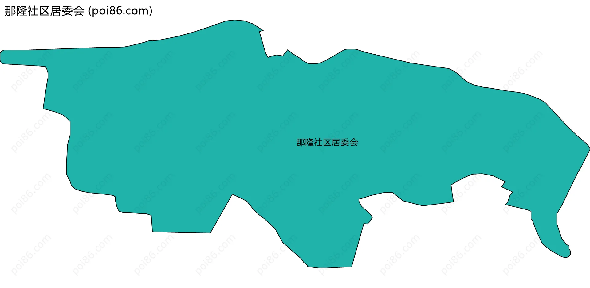 那隆社区居委会边界地图