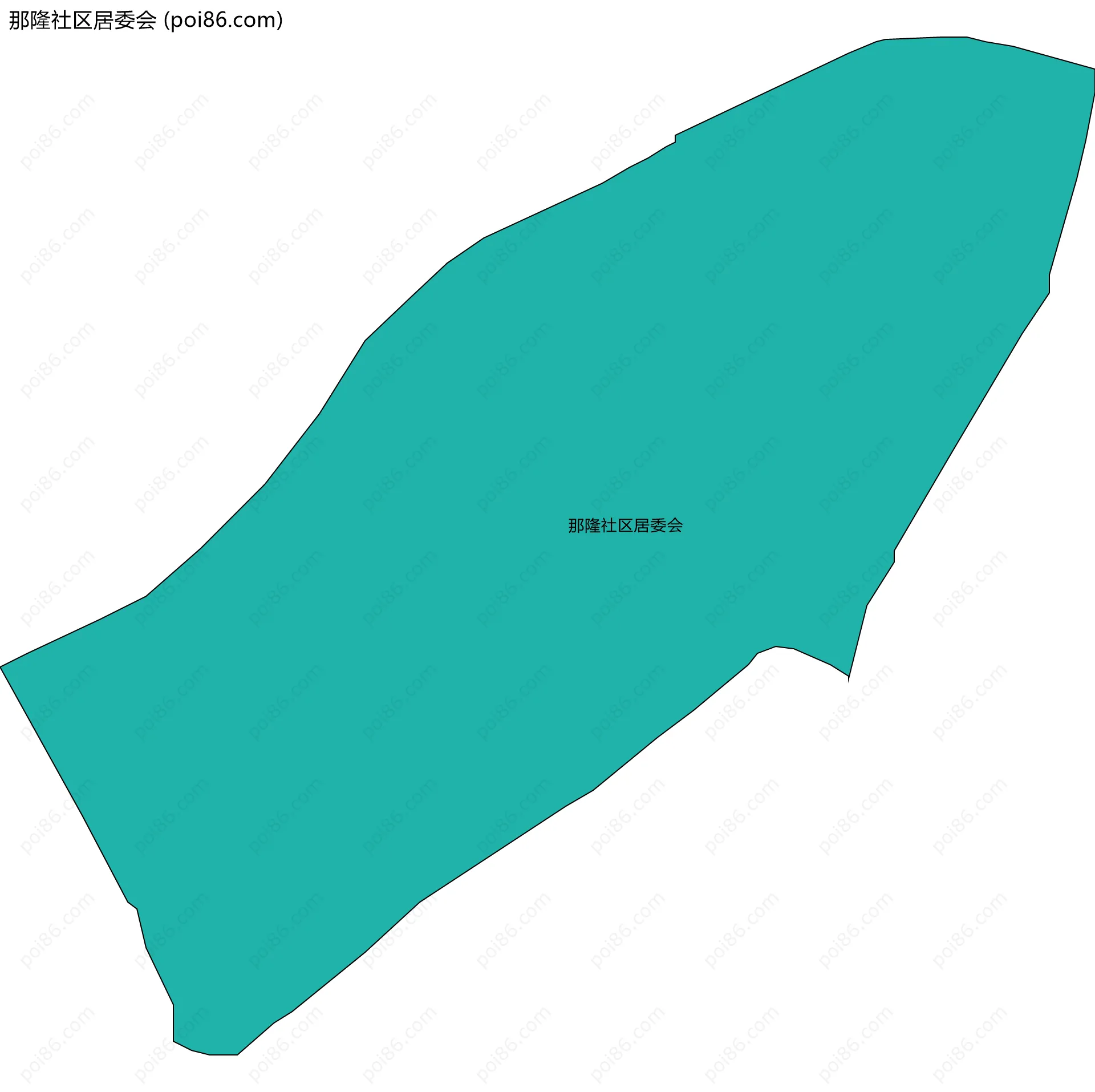 那隆社区居委会边界地图