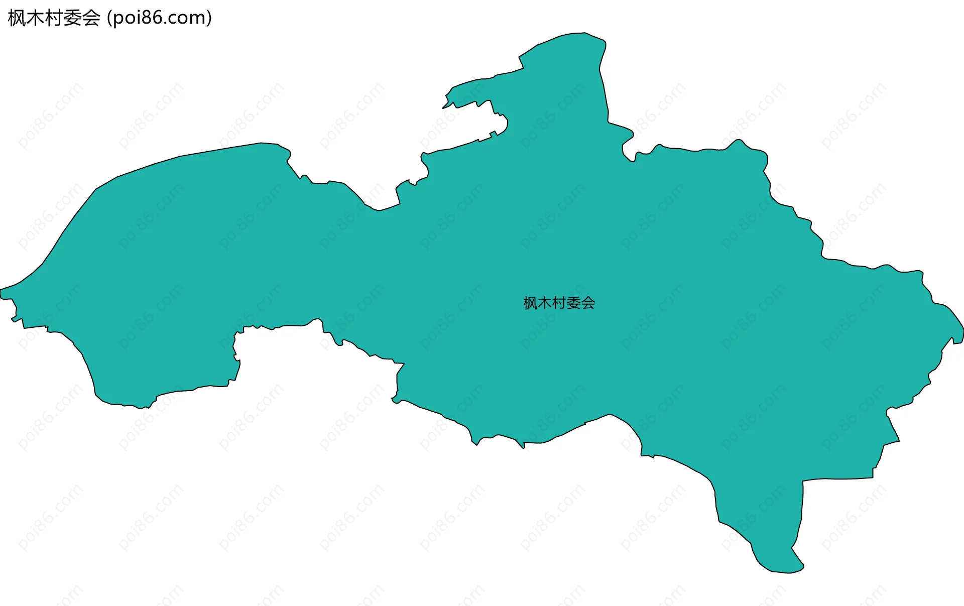 枫木村委会边界地图