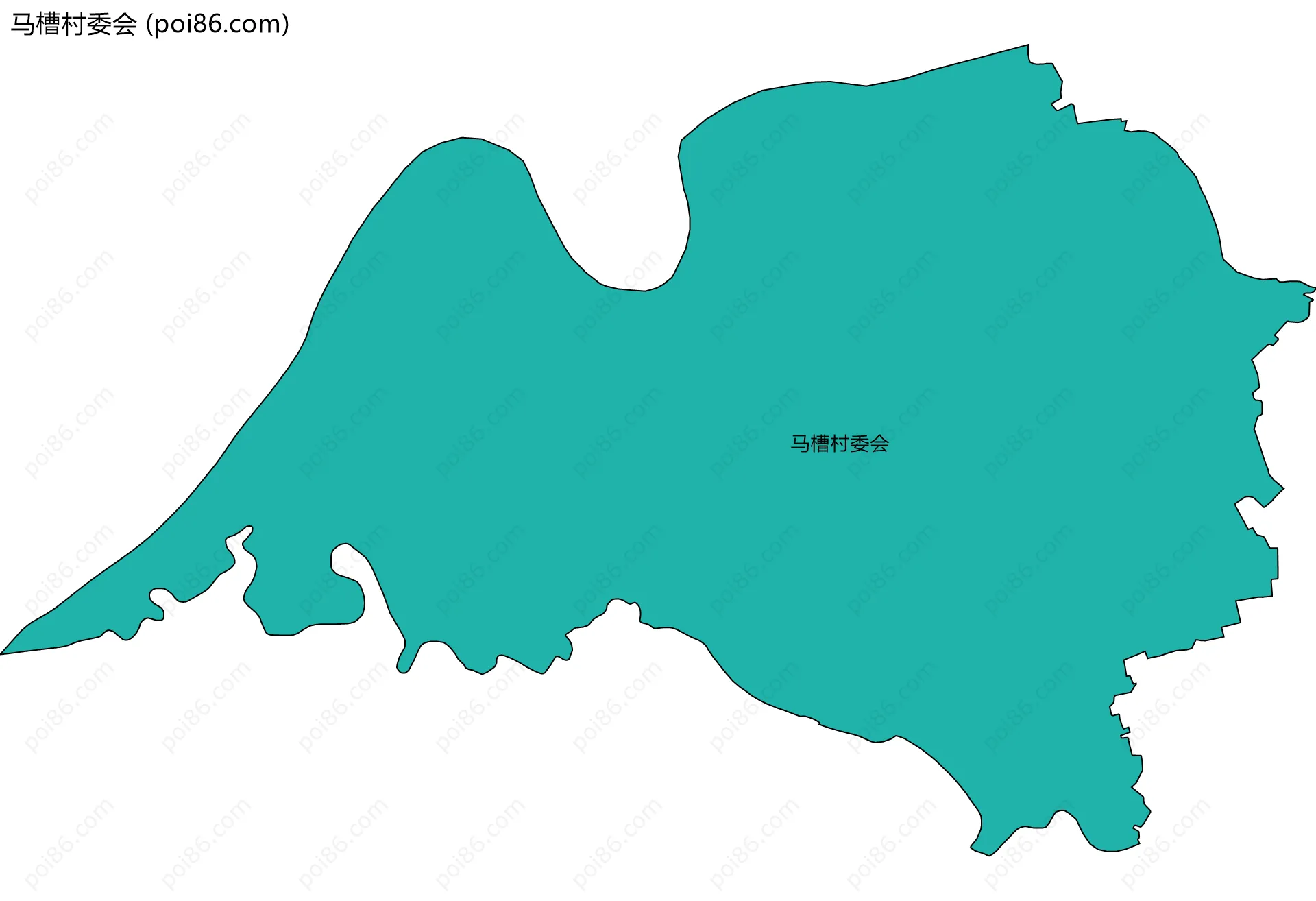 马槽村委会边界地图