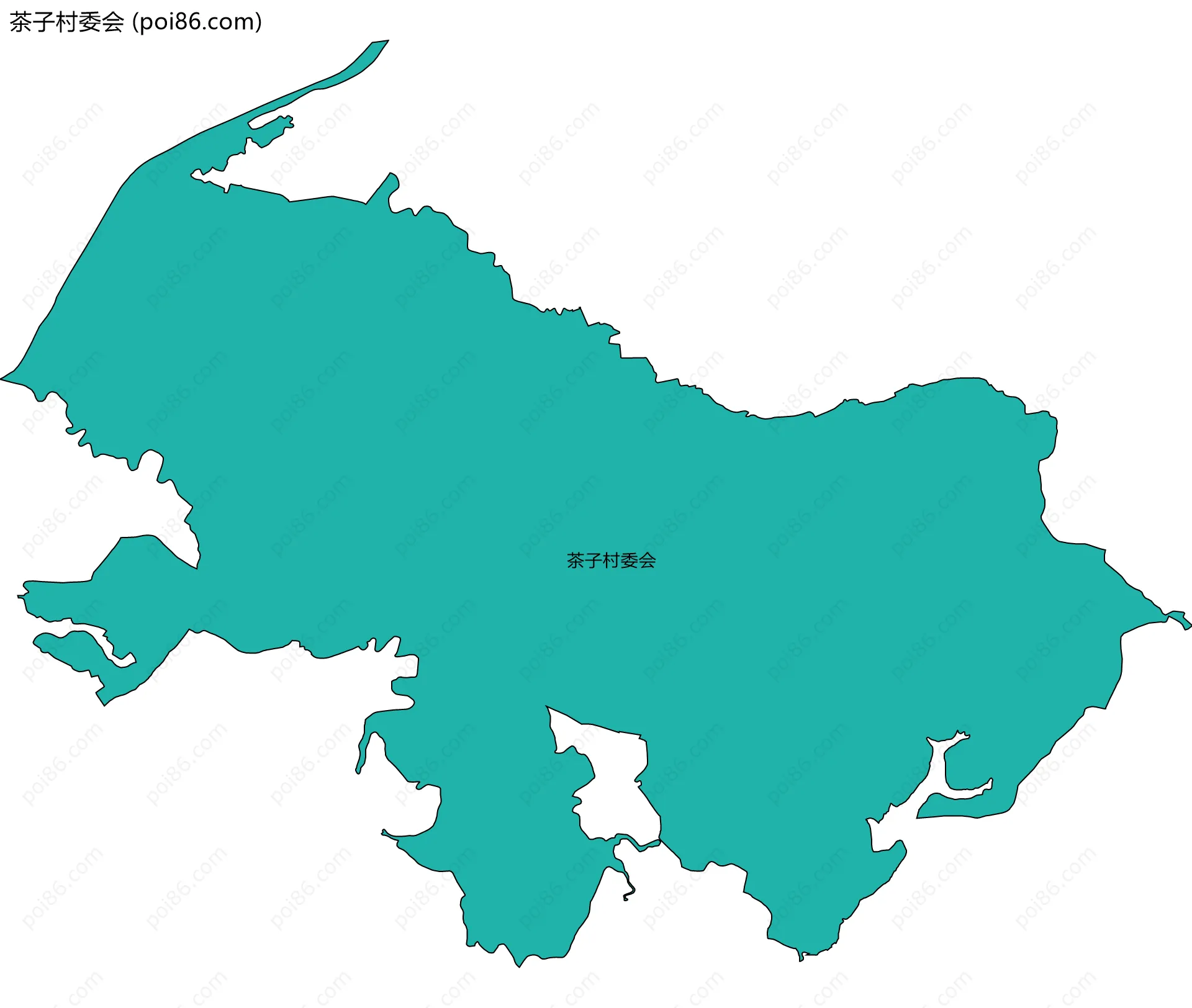 茶子村委会边界地图