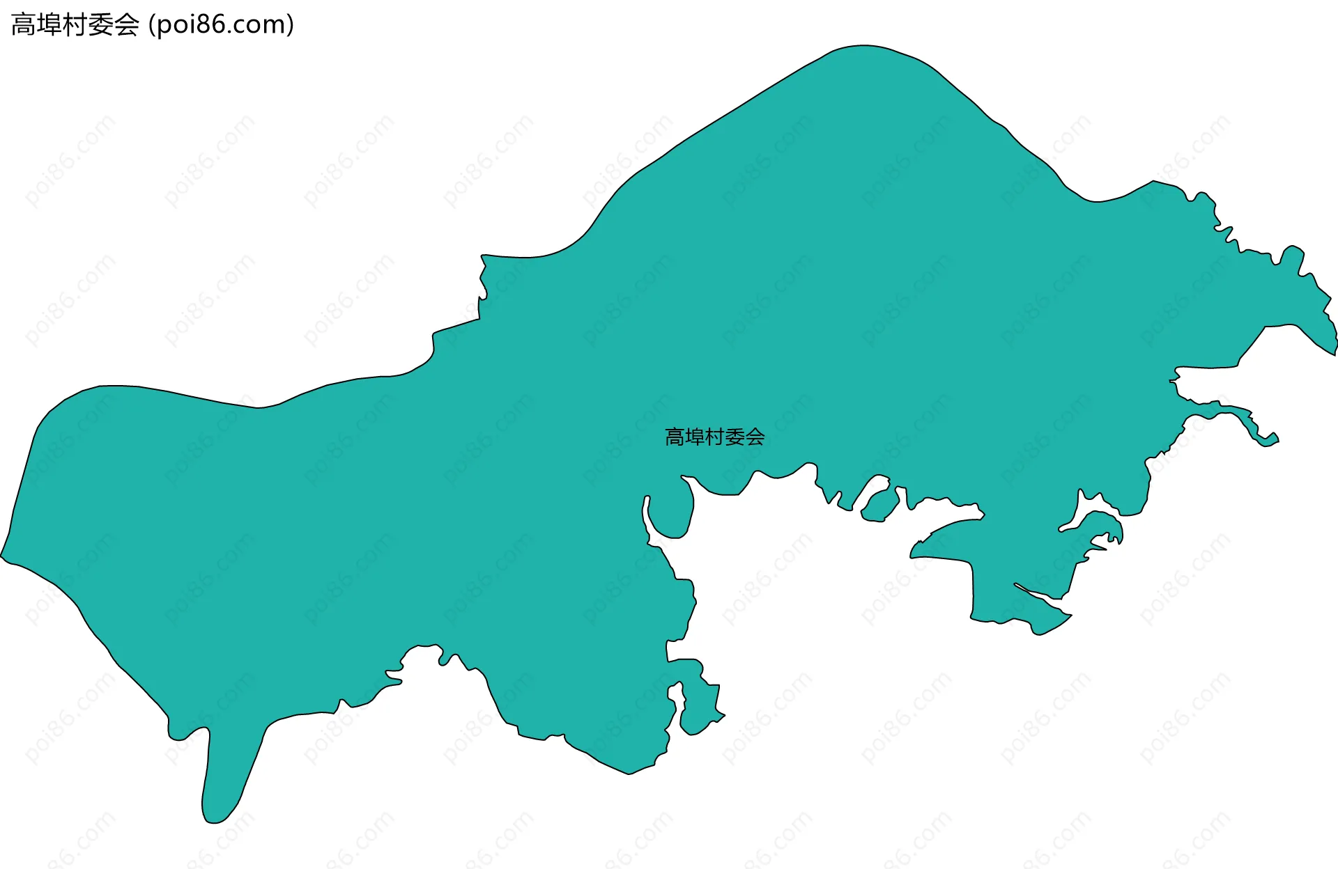 高埠村委会边界地图