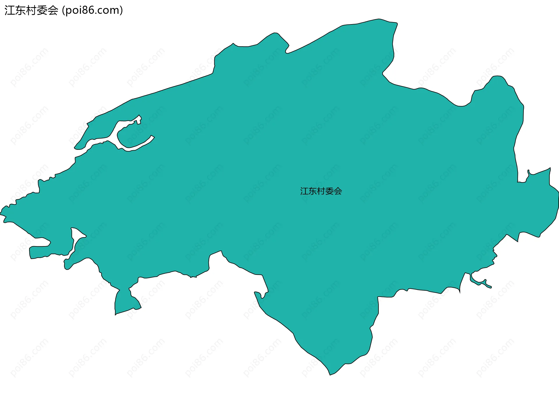 江东村委会边界地图