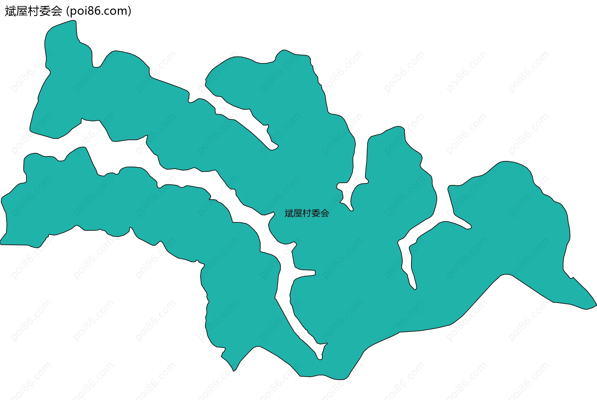 斌屋村委会边界地图