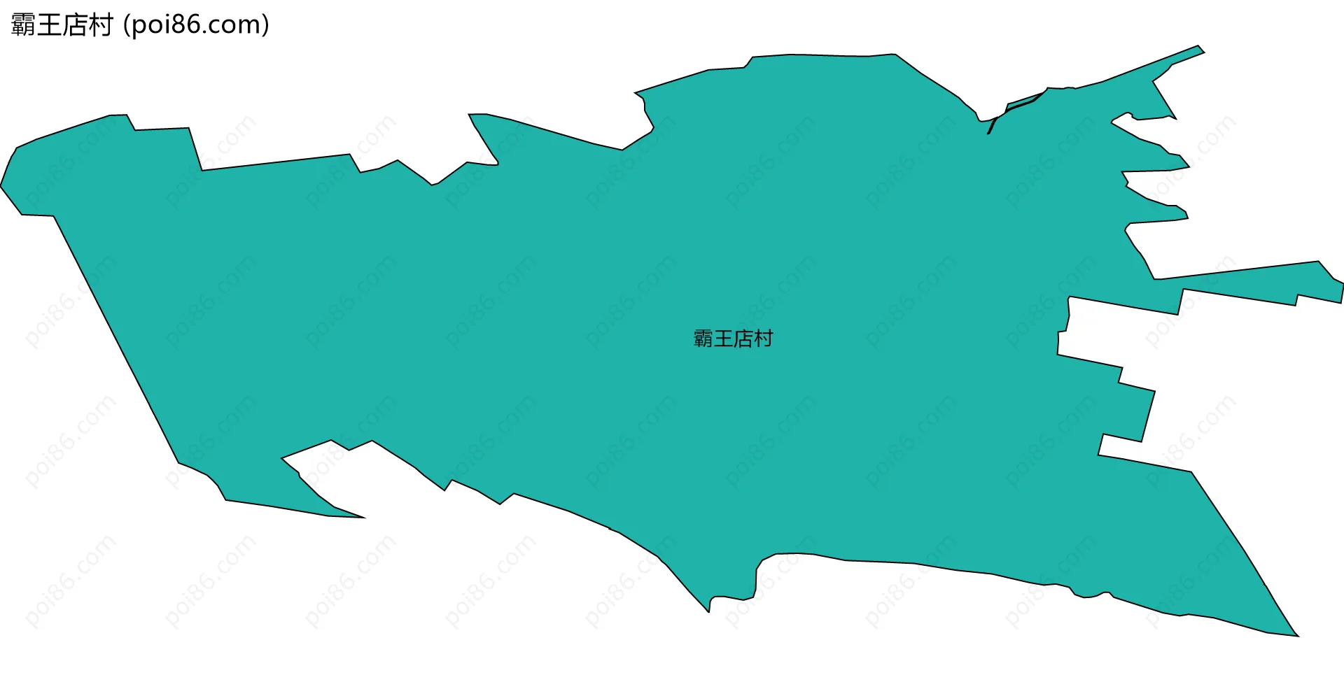 霸王店村边界地图