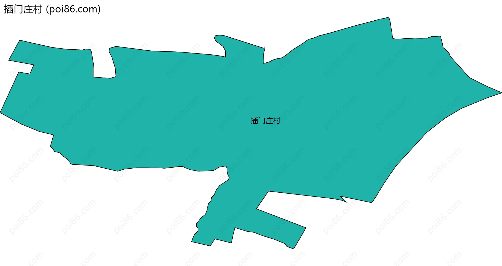 插门庄村边界地图